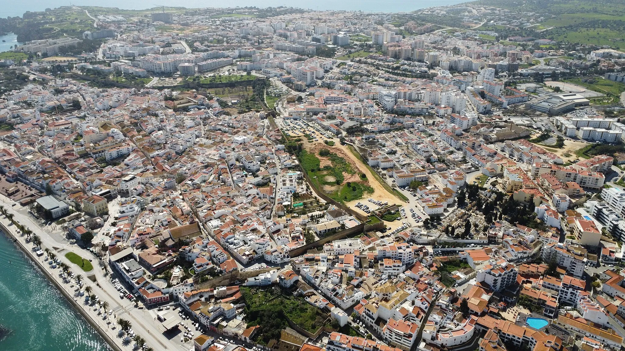 Photo showing: Aerial view of Lagos, Algarve - Portugal.