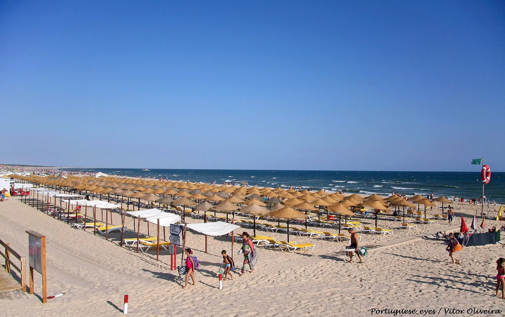 Photo showing: Monte Gordo aerial view towards West (Algarve, Portugal)