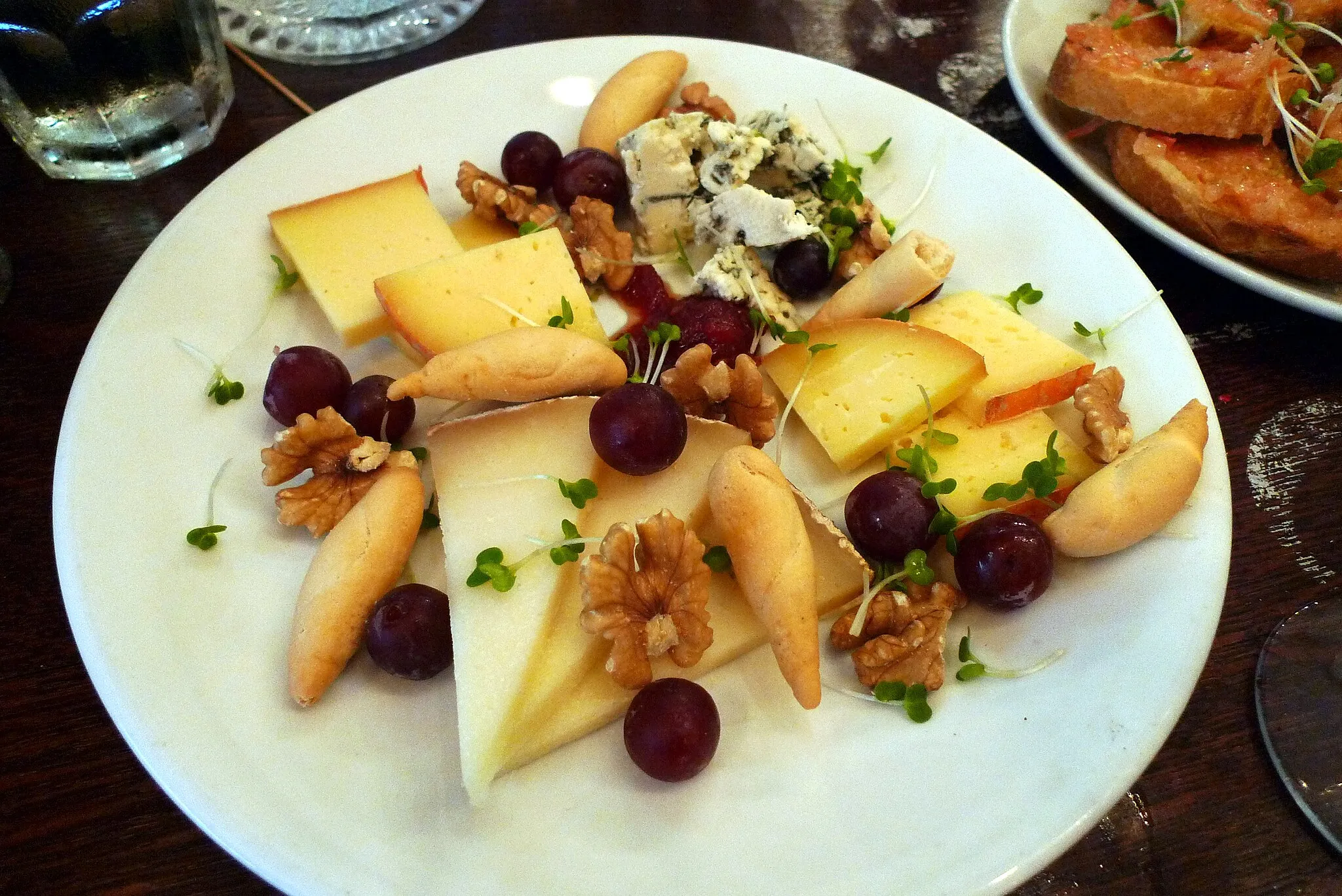 Photo showing: The tabla de queso, or cheese selection. All very good. At Bar Pepito, Varnishers Yard.