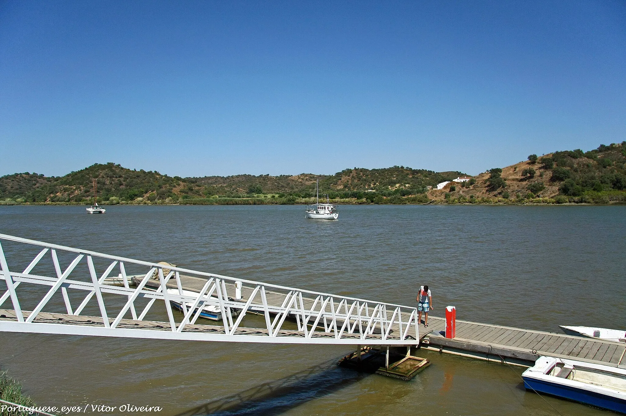 Photo showing: Cais de Foz de Odeleite - Portugal