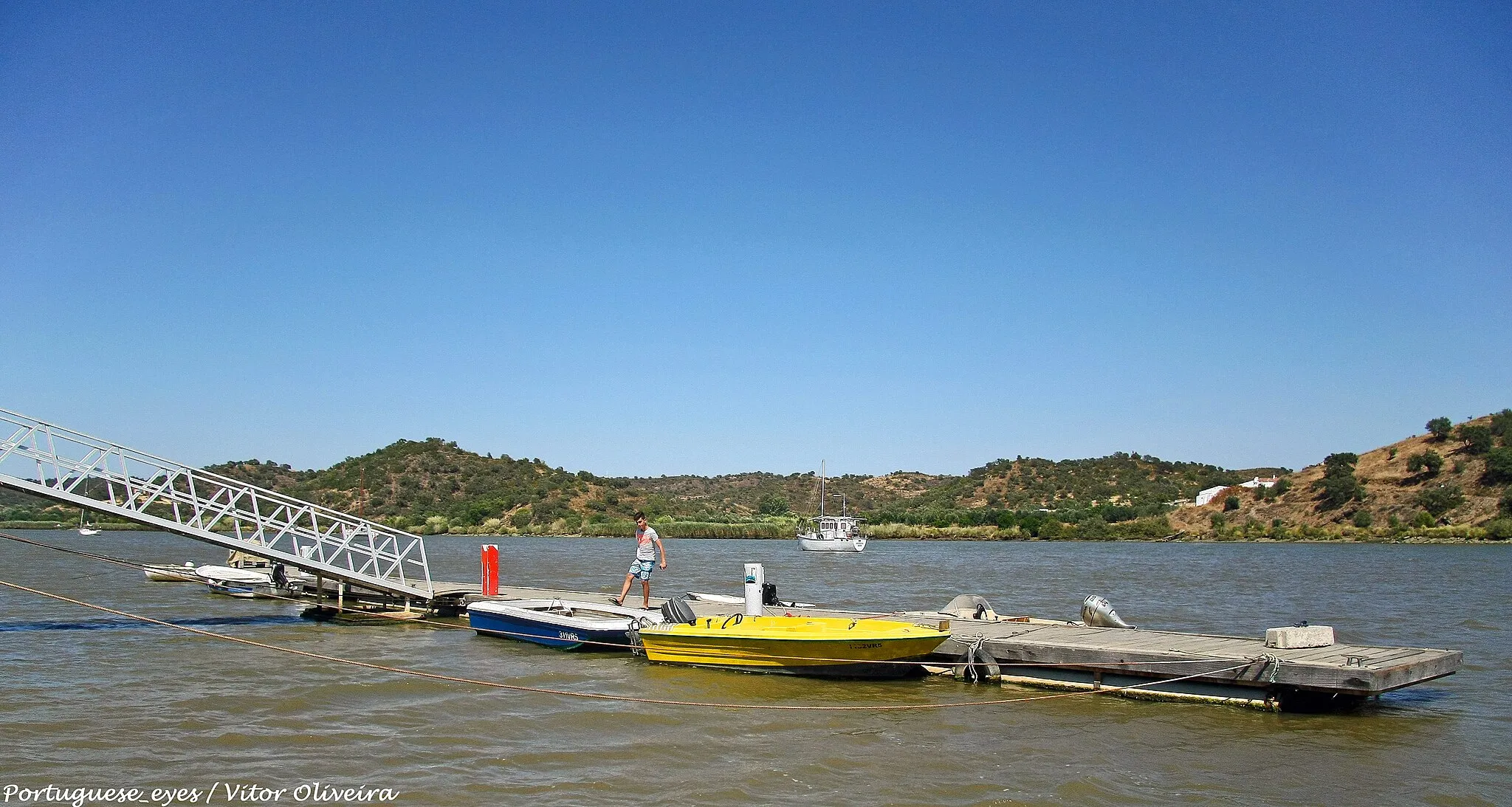 Photo showing: Cais de Foz de Odeleite - Portugal