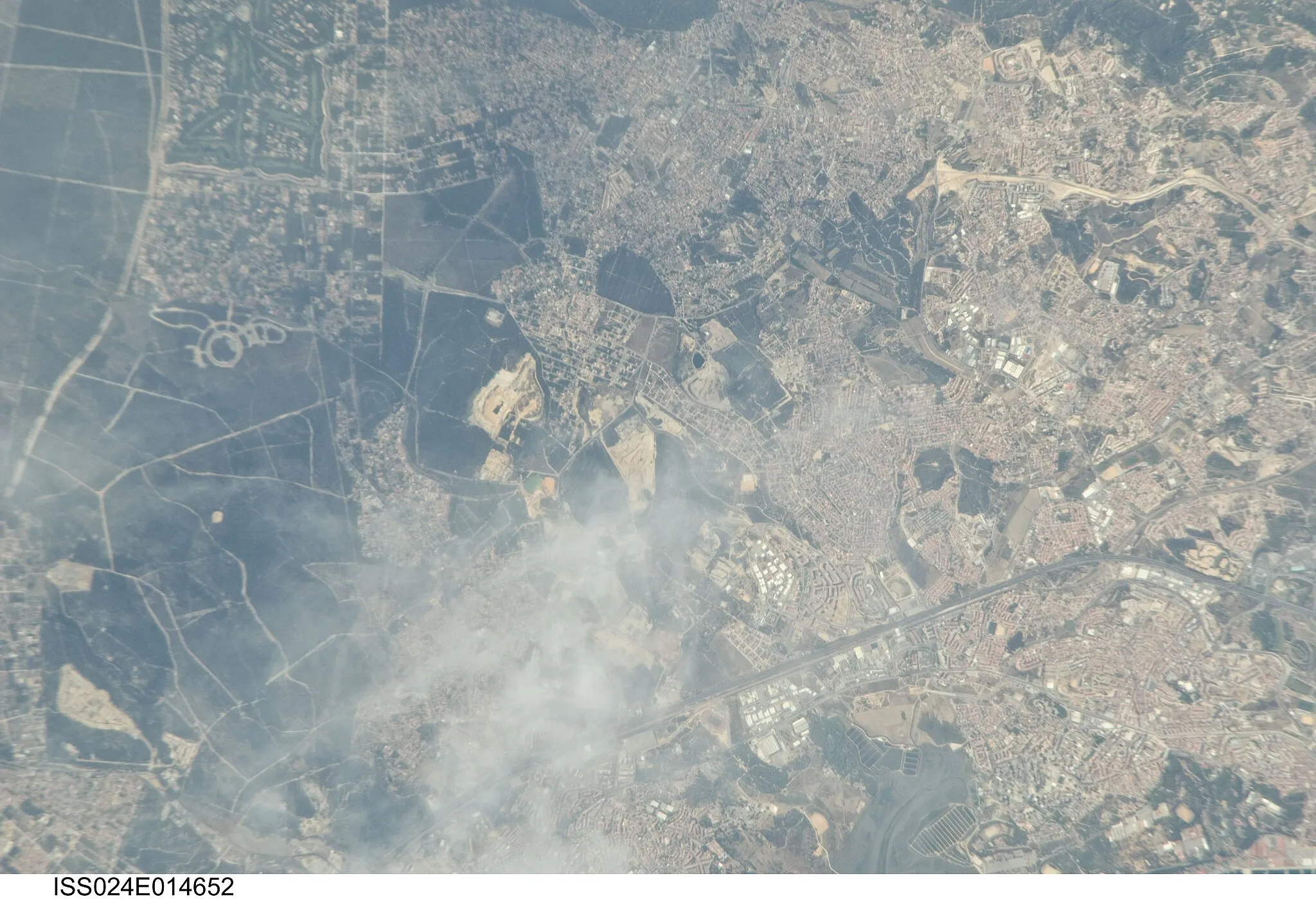 Photo showing: View of Portugal taken during ISS Expedition 24.
