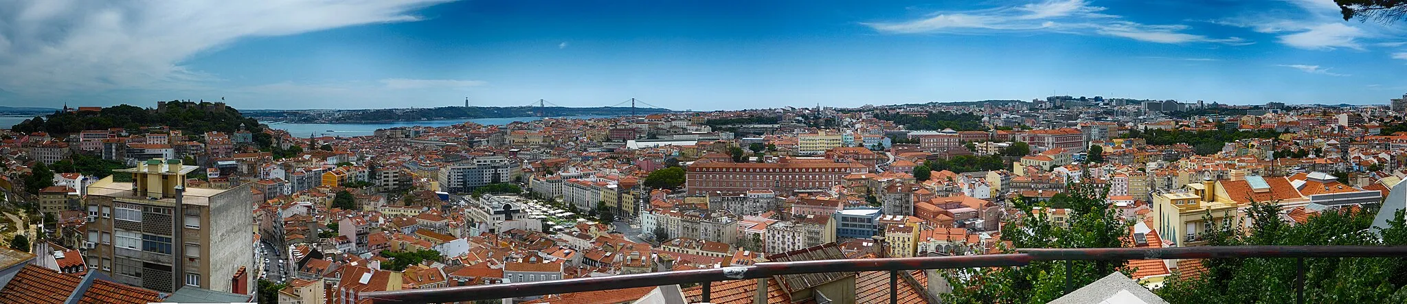 Photo showing: Vantage point Senhora do Monte, Lisbon, Portugal