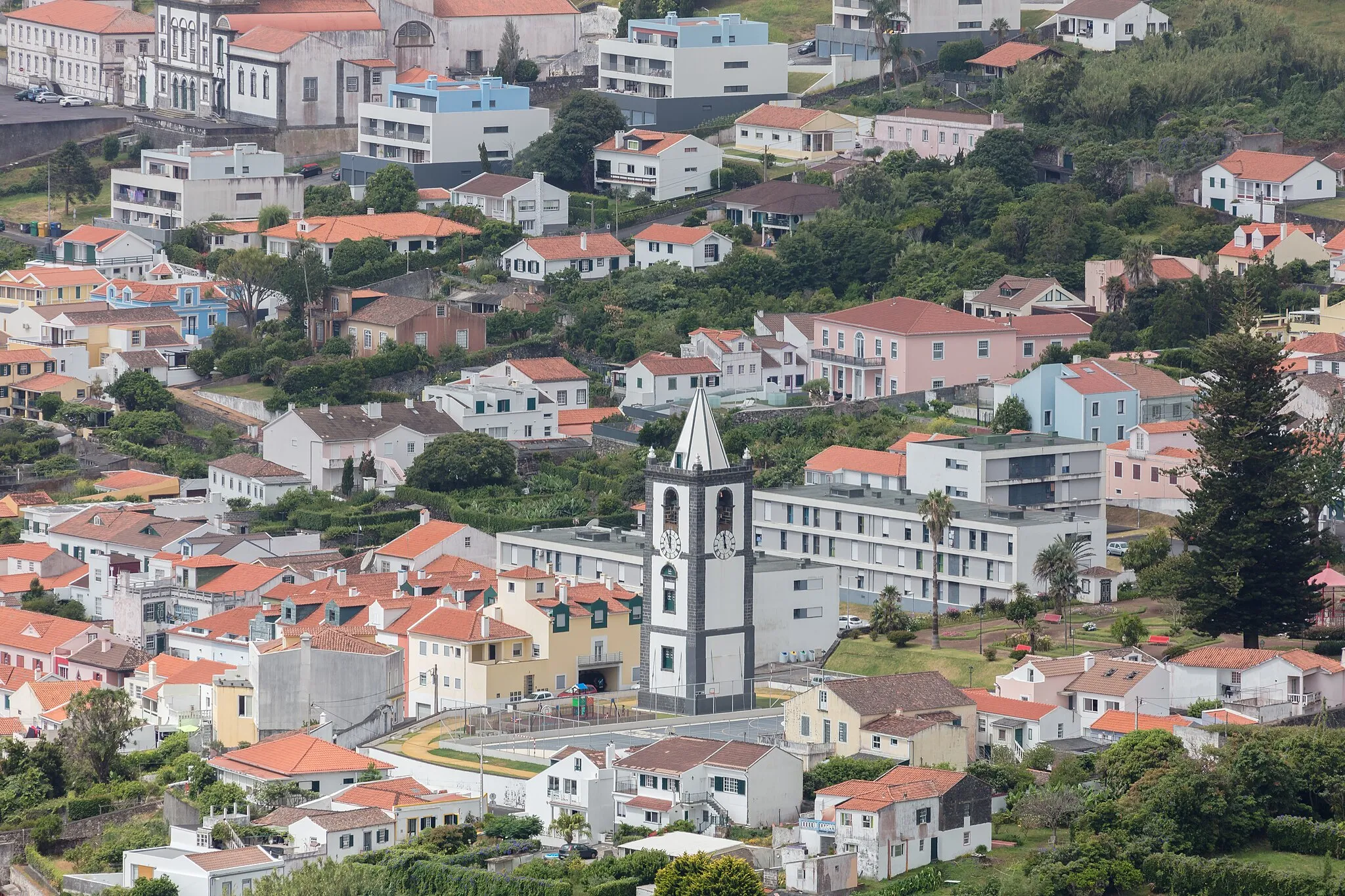 Photo showing: Clock Tower, Horta, Faial Island, Azores, Portugal