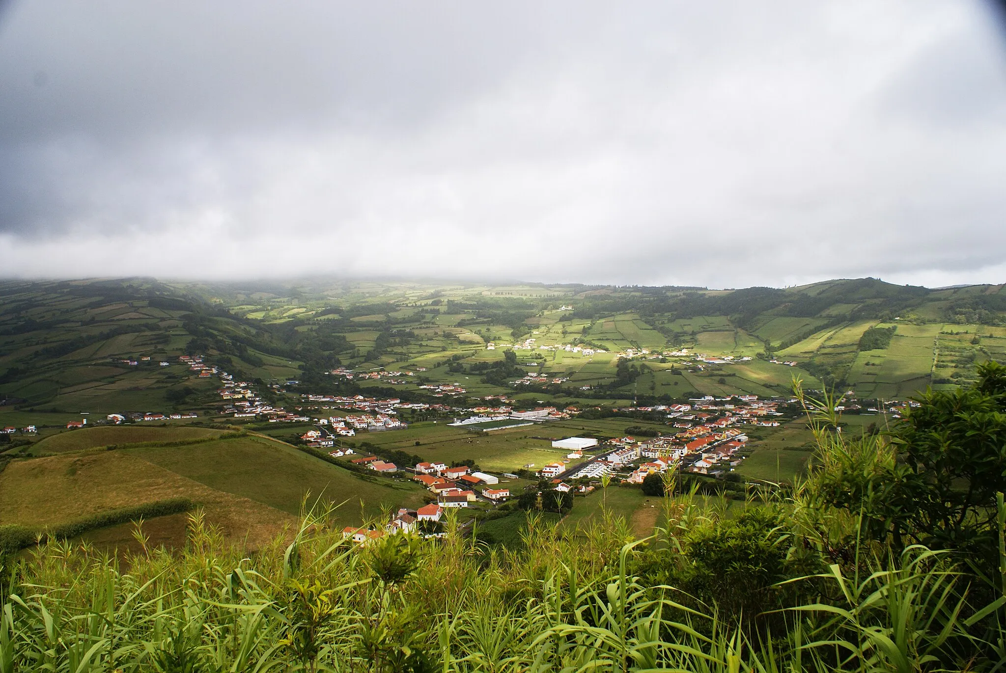 Photo showing: Miradouro do Monte Carneiro, Flamengos, vista, concelho da Horta, ilha do Faial, Açores, Portugal