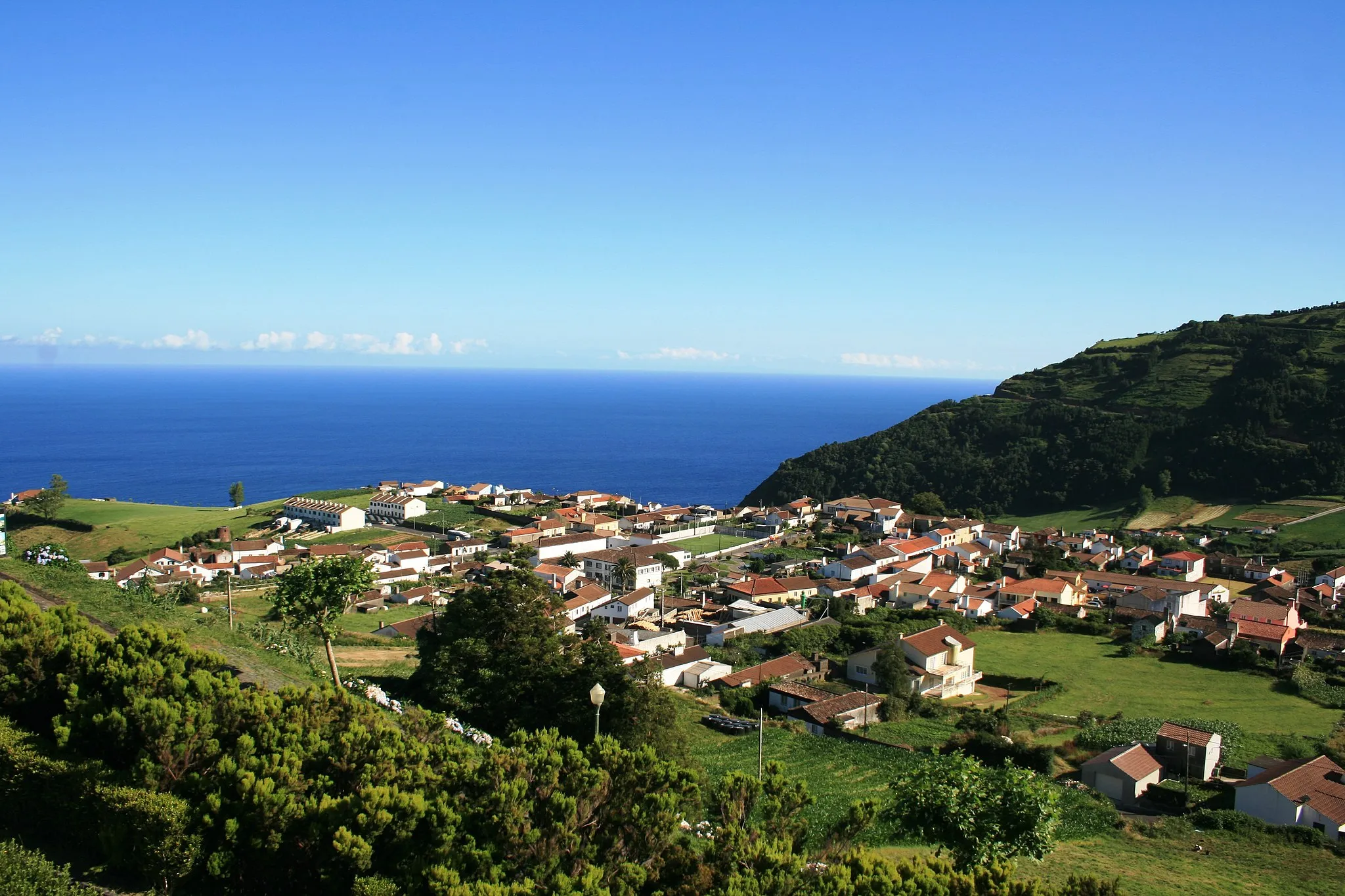 Photo showing: Vista parcial de Água Retorta, Povoação, ilha de São Miguel, Açores