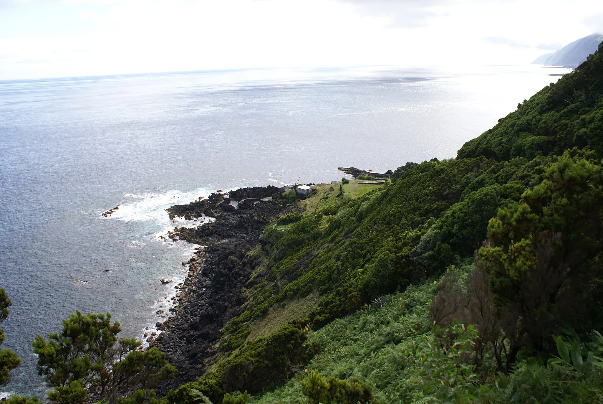 Photo showing: Fajã da Ponta Grossa ou do Mero, Norte Pequeno, Calheta, ilha de São Jorge, Açores