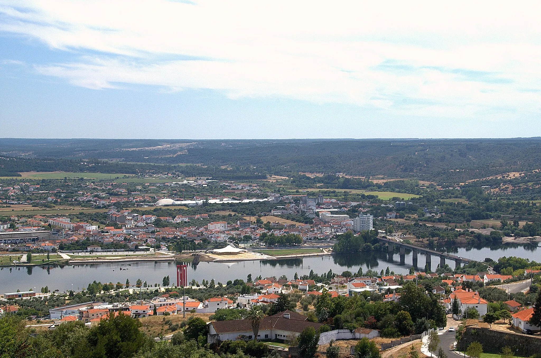 Photo showing: Rossio ao Sul do Tejo visto a partir do Castelo de Abrantes