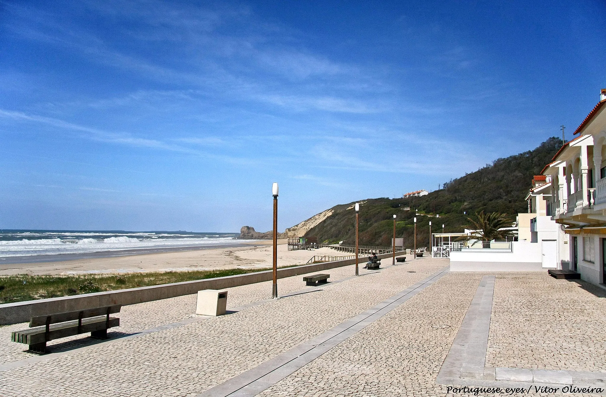 Photo showing: Praia de Paredes da Vitória - Portugal