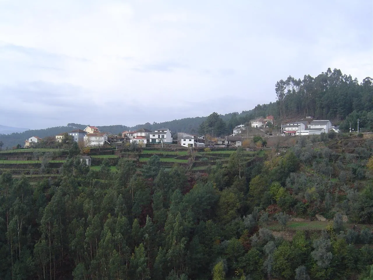 Photo showing: Visão geral da Aldeia Meã em Castro Daire, Portugal.