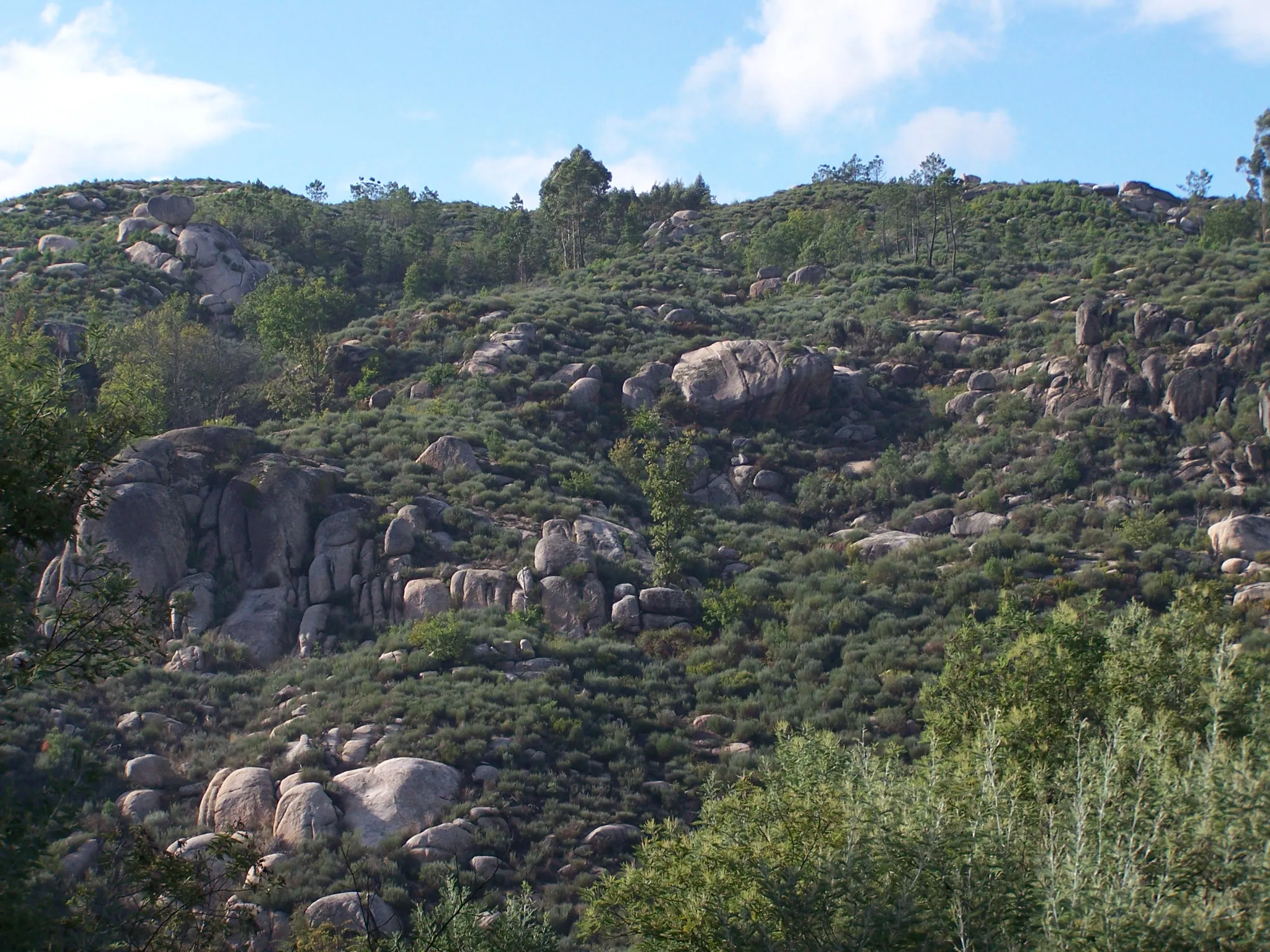 Photo showing: Vista a partir das Caldas da Cavaca, estância termal perto de Aguiar da Beira, Portugal.