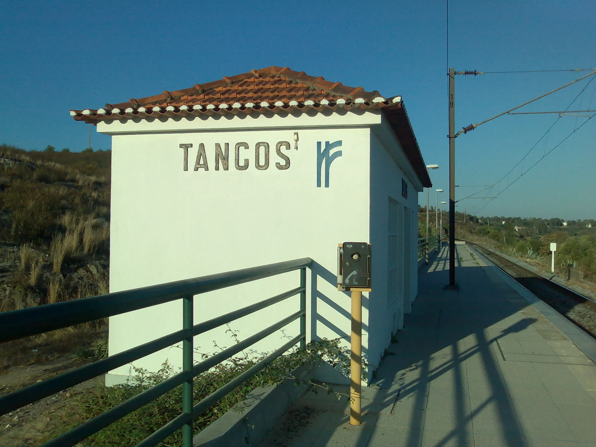 Photo showing: Tancos train station, Portugal.