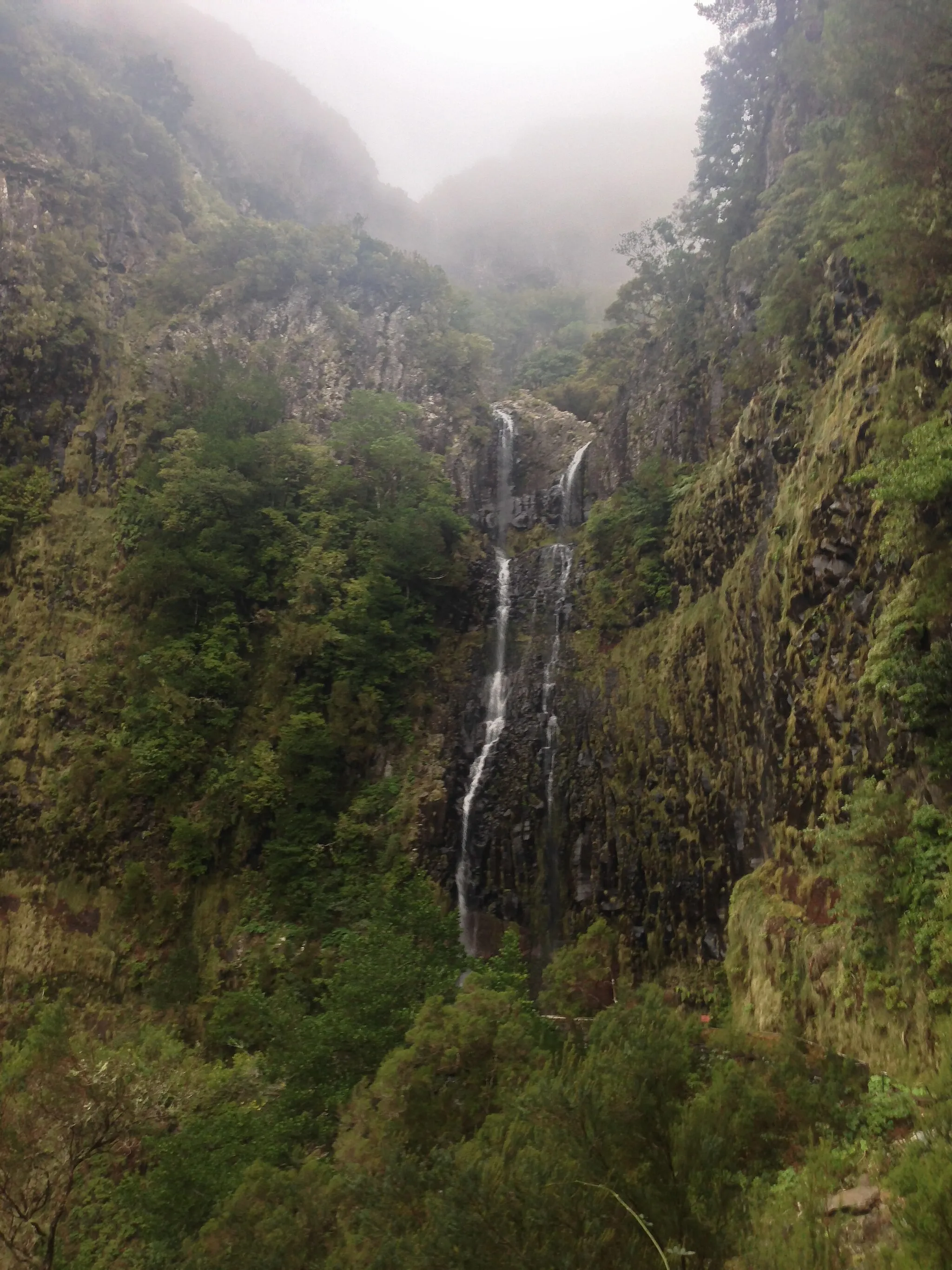 Photo showing: Risco waterfall near Rabaçal, Madeira