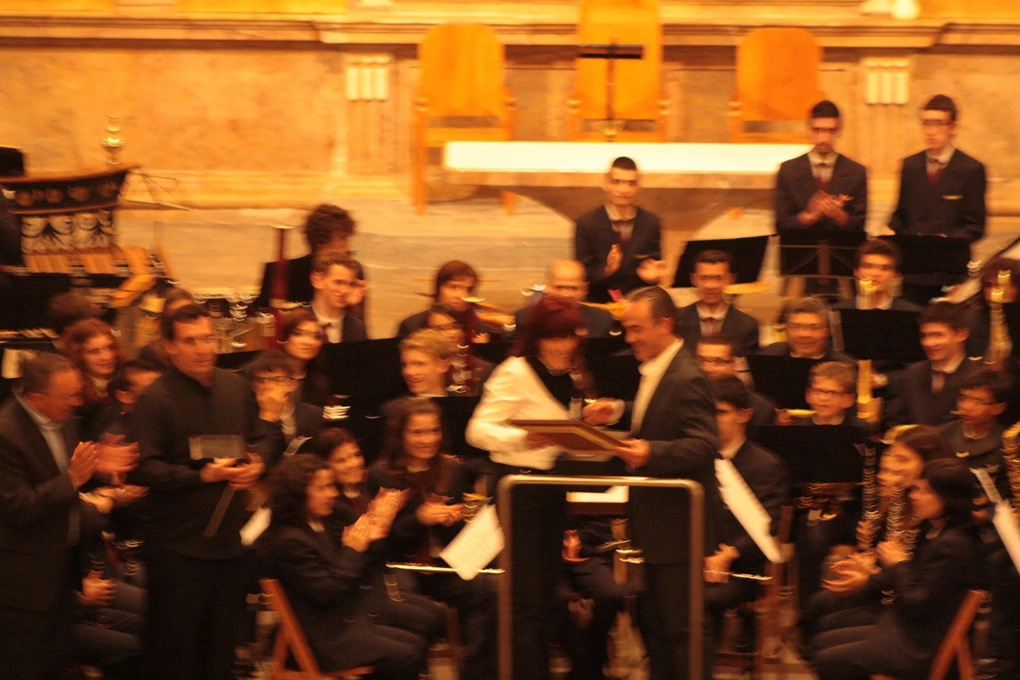 Photo showing: Banda de Música de Loureiro in a concert in Elgoibar