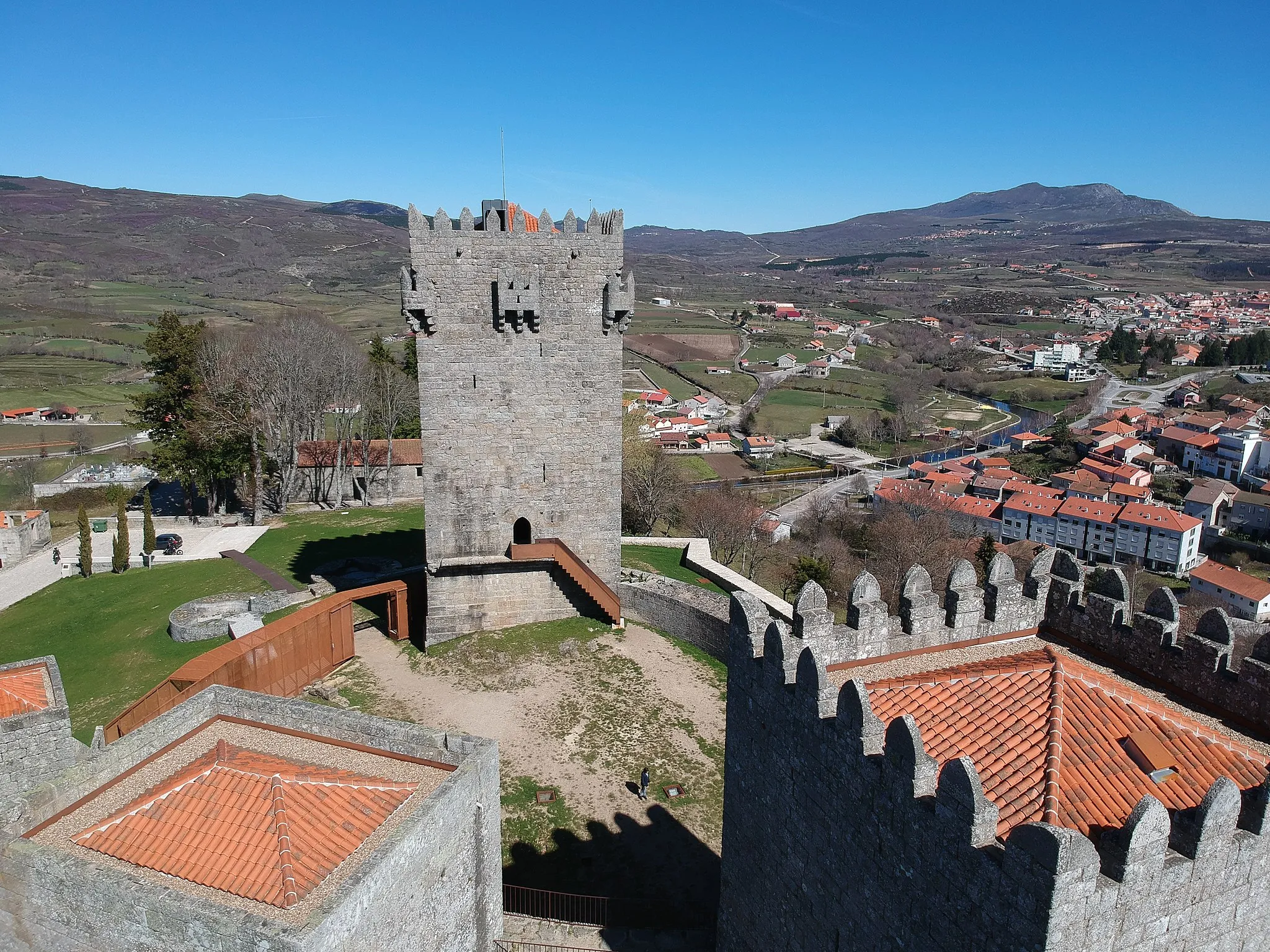 Photo showing: Aerial photograph of Castelo de Montalegre Pottugal.