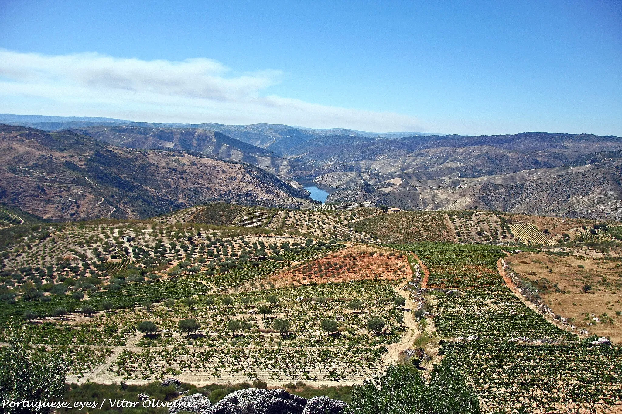 Photo showing: Vista do Miradouro de São Martinho - Seixas - Portugal