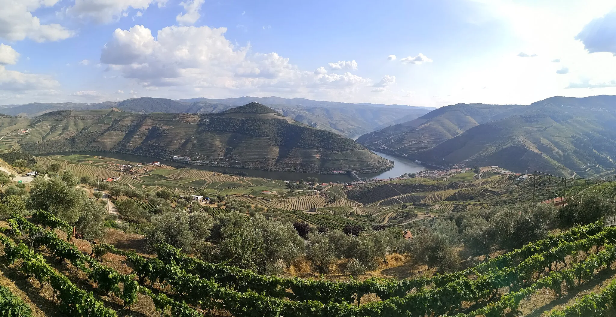 Photo showing: O Douro visto do Miradouro de Casal de Loivos