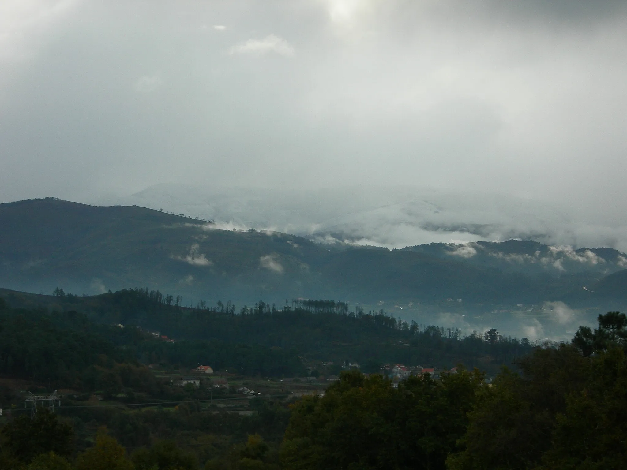 Photo showing: Panorámica do val de San Xosé de Ribarteme, concello das Neves