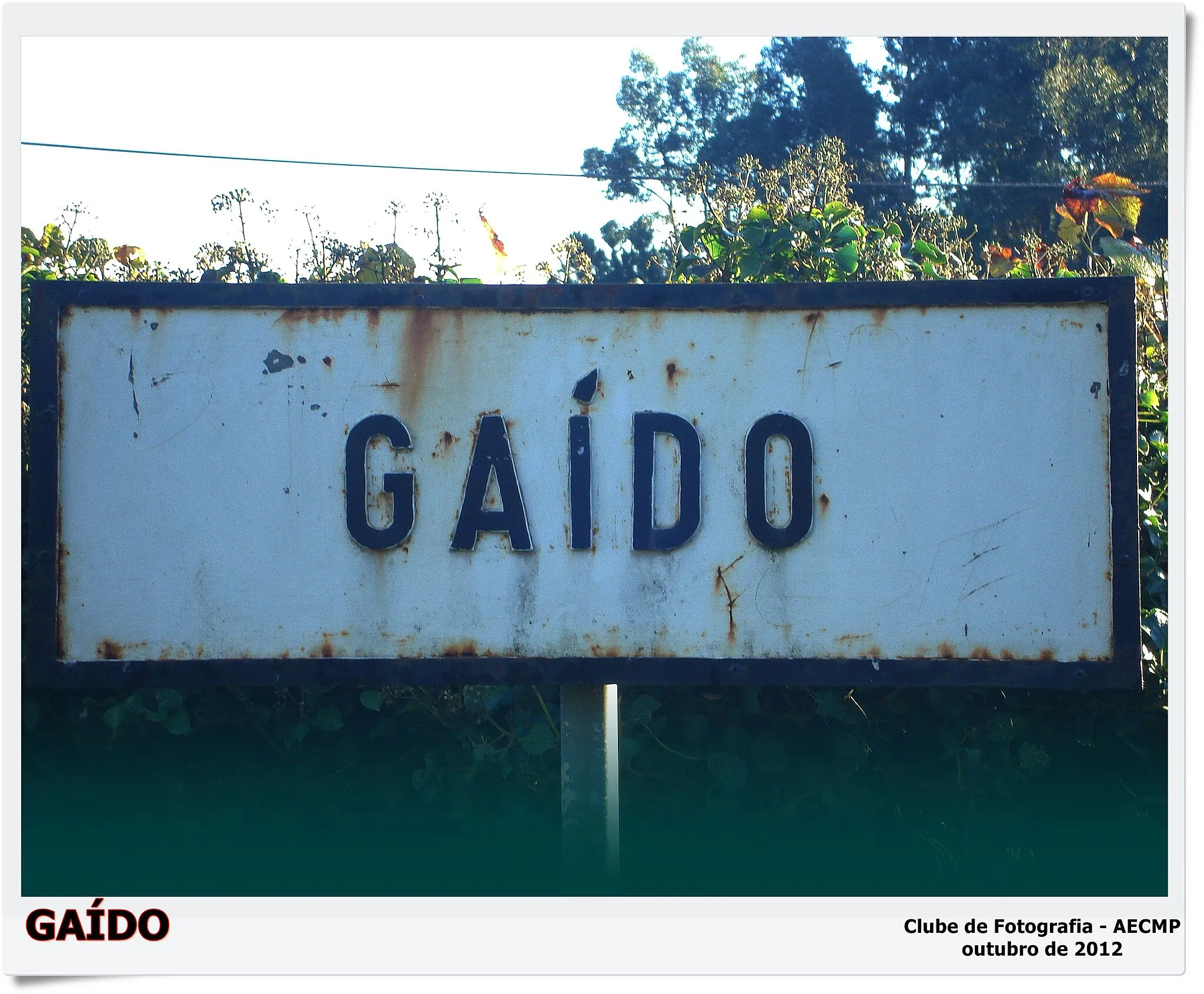 Photo showing: Placa de Gaído