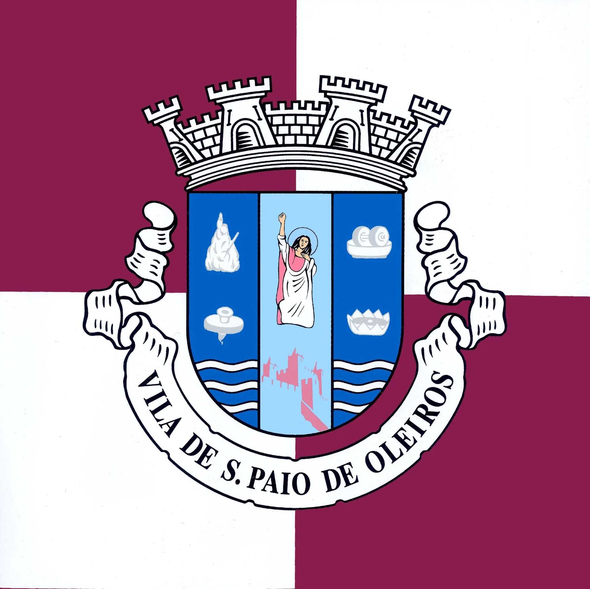 Photo showing: Bandeira de São Paio de Oleiros