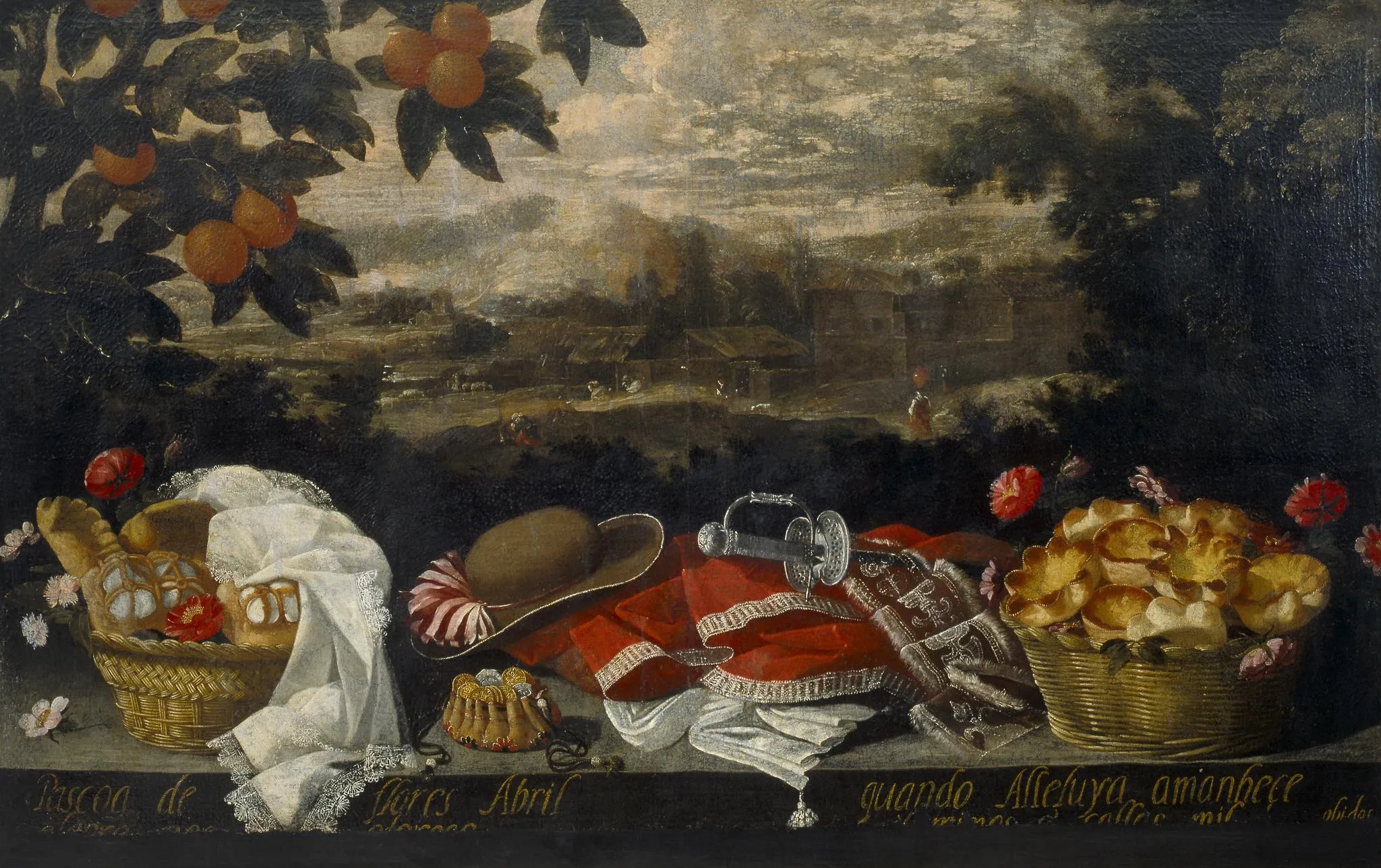 Photo showing: Abril, pintura de Baltasar Gomes Figueira e Josefa de Óbidos, no Museu Nacional de Arte Antiga