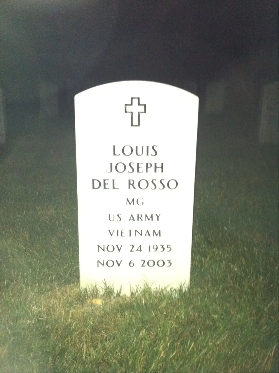 Photo showing: Grave of Maj. Gen. Louis J. Del Rosso in Section 66 of Arlington National Cemetery