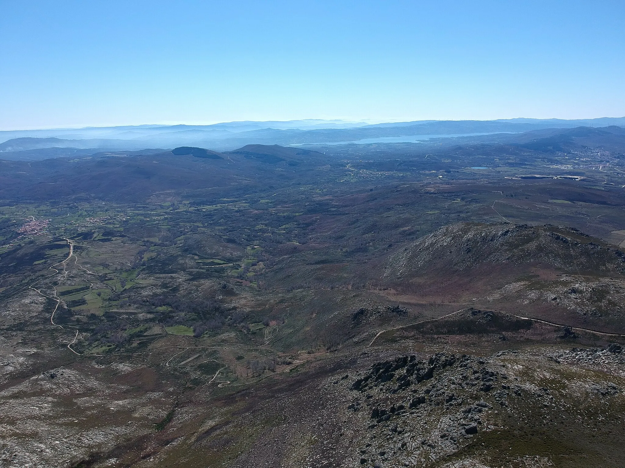 Photo showing: Aerial photograph of Serra do Larouco Montalegre Portugal.