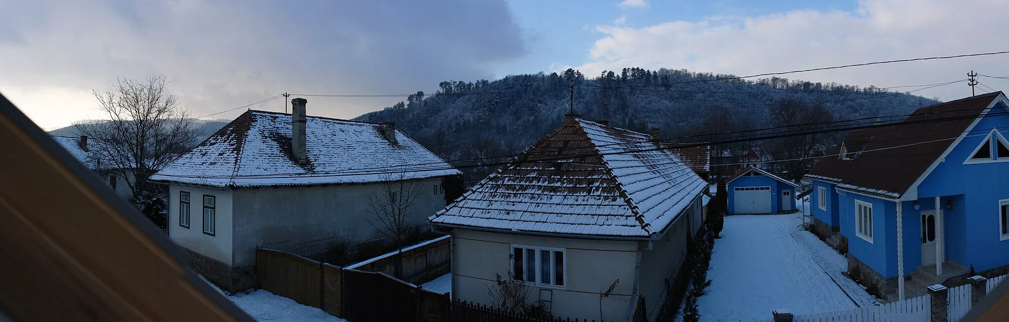 Photo showing: Praid (Parajd) - panoramic view from the Fulop house