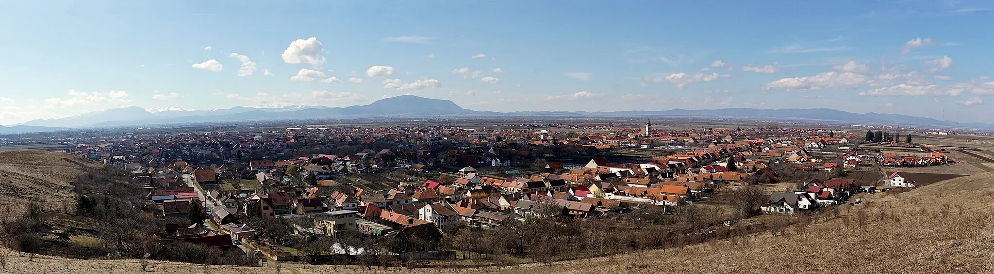 Photo showing: Panorama Sânpetru, jud. Brașov. România