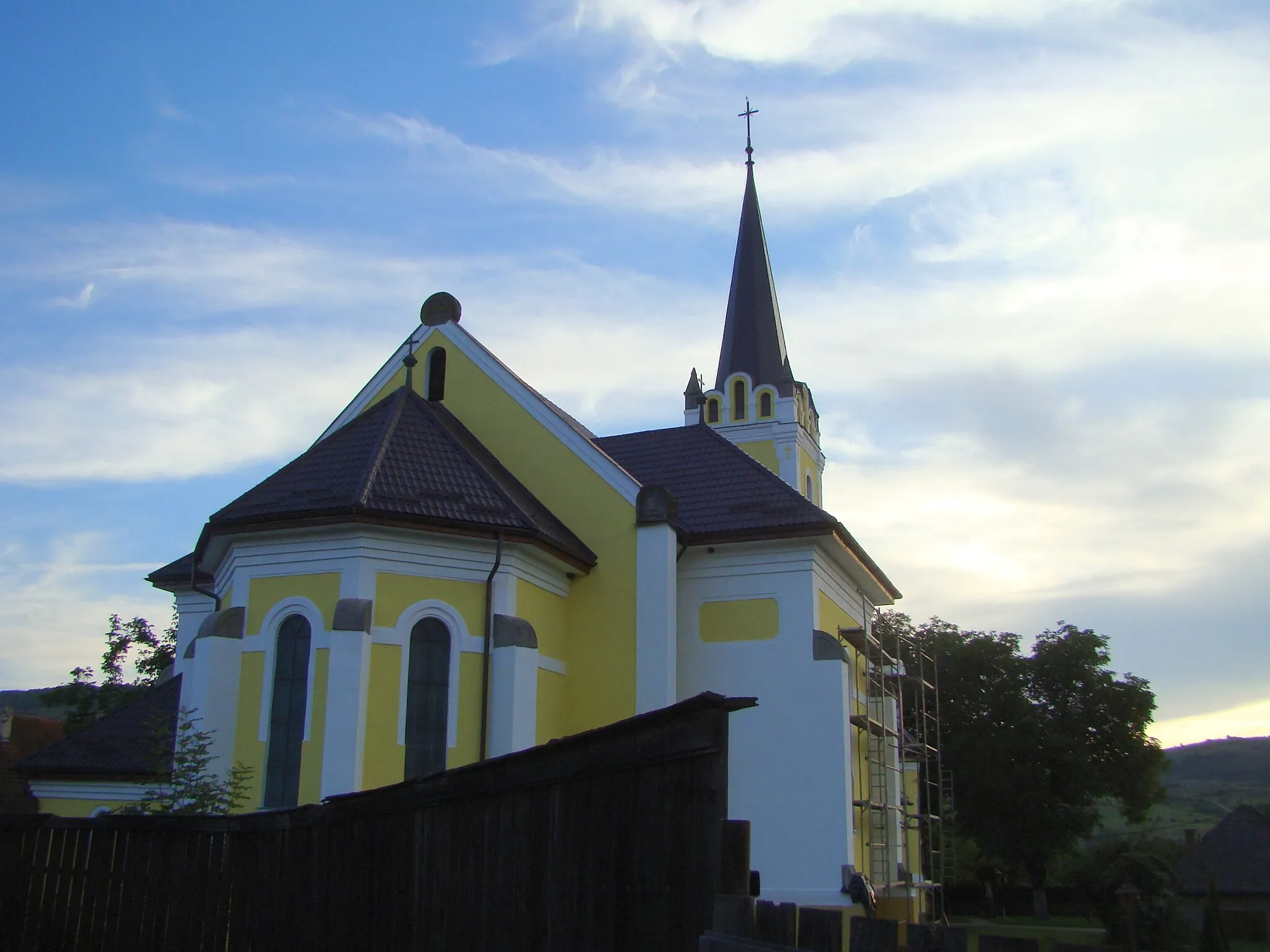 Photo showing: Roman Catholic church in  Corund, Harghita County, Romania