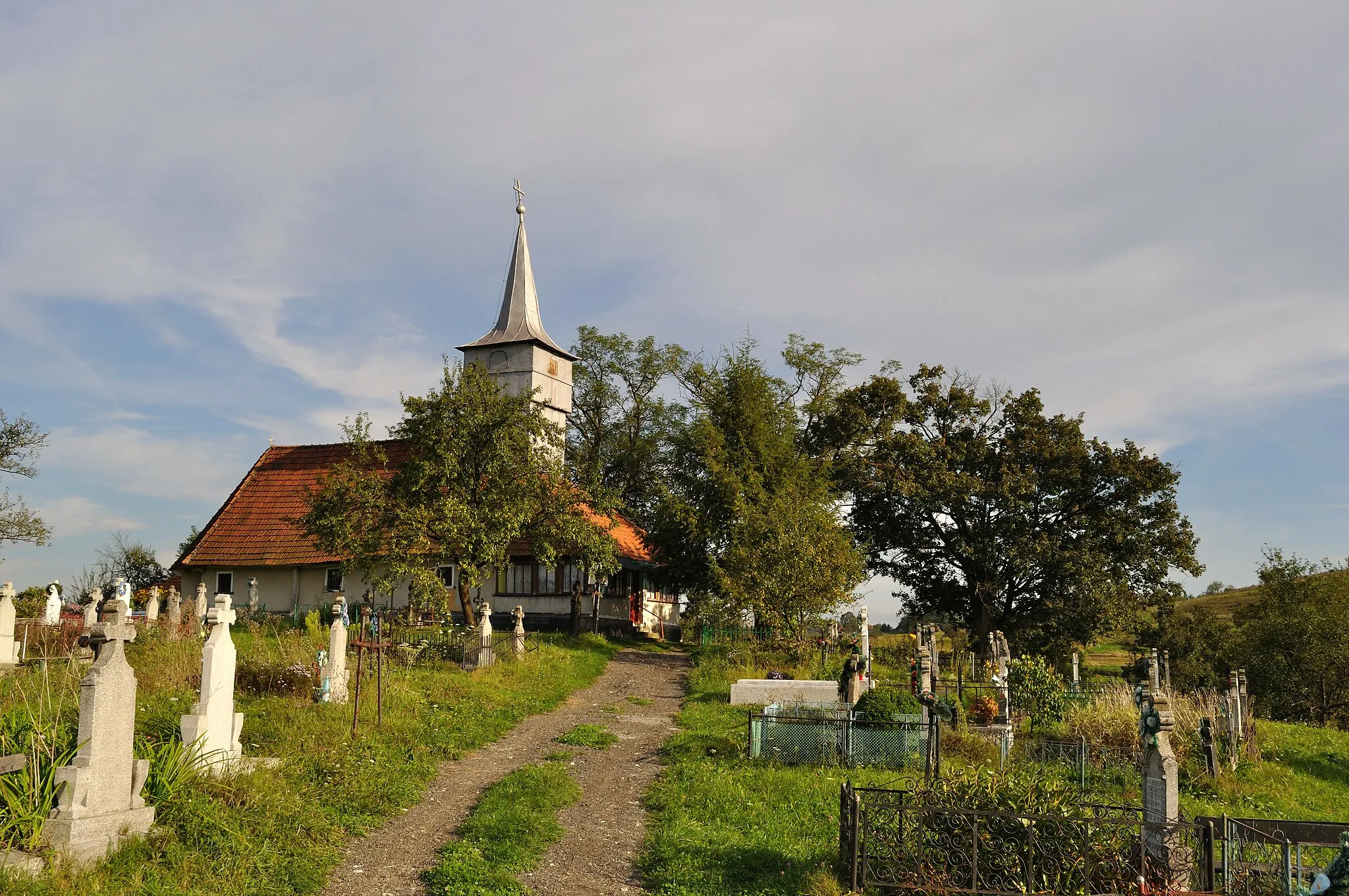 Photo showing: Biserica de lemn „Sfântul Nicolae” din Sulighete, județul Hunedoara