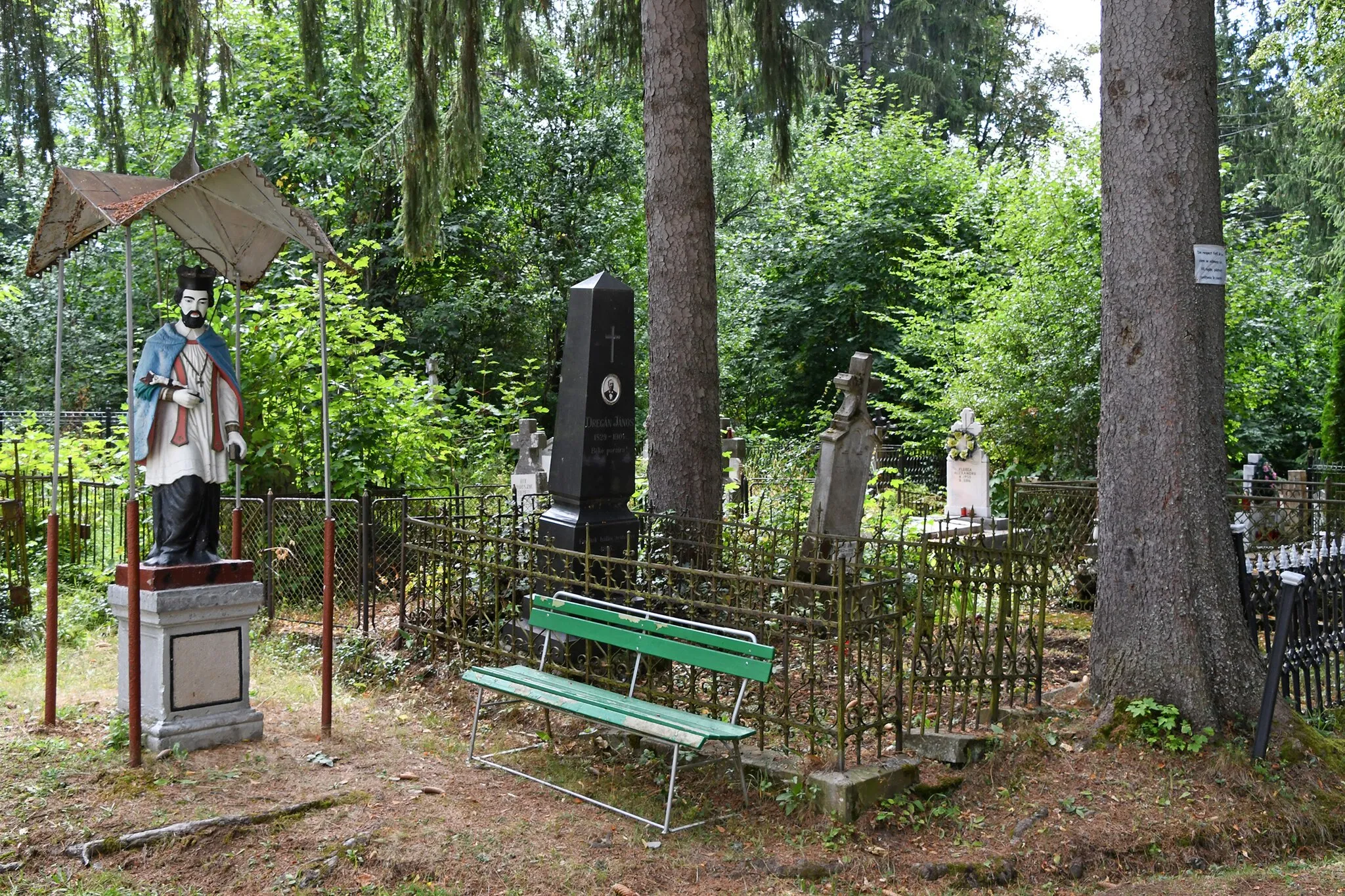 Photo showing: Statue of Saint John of Nepomuk in Roșia Montană, Alba, Romania