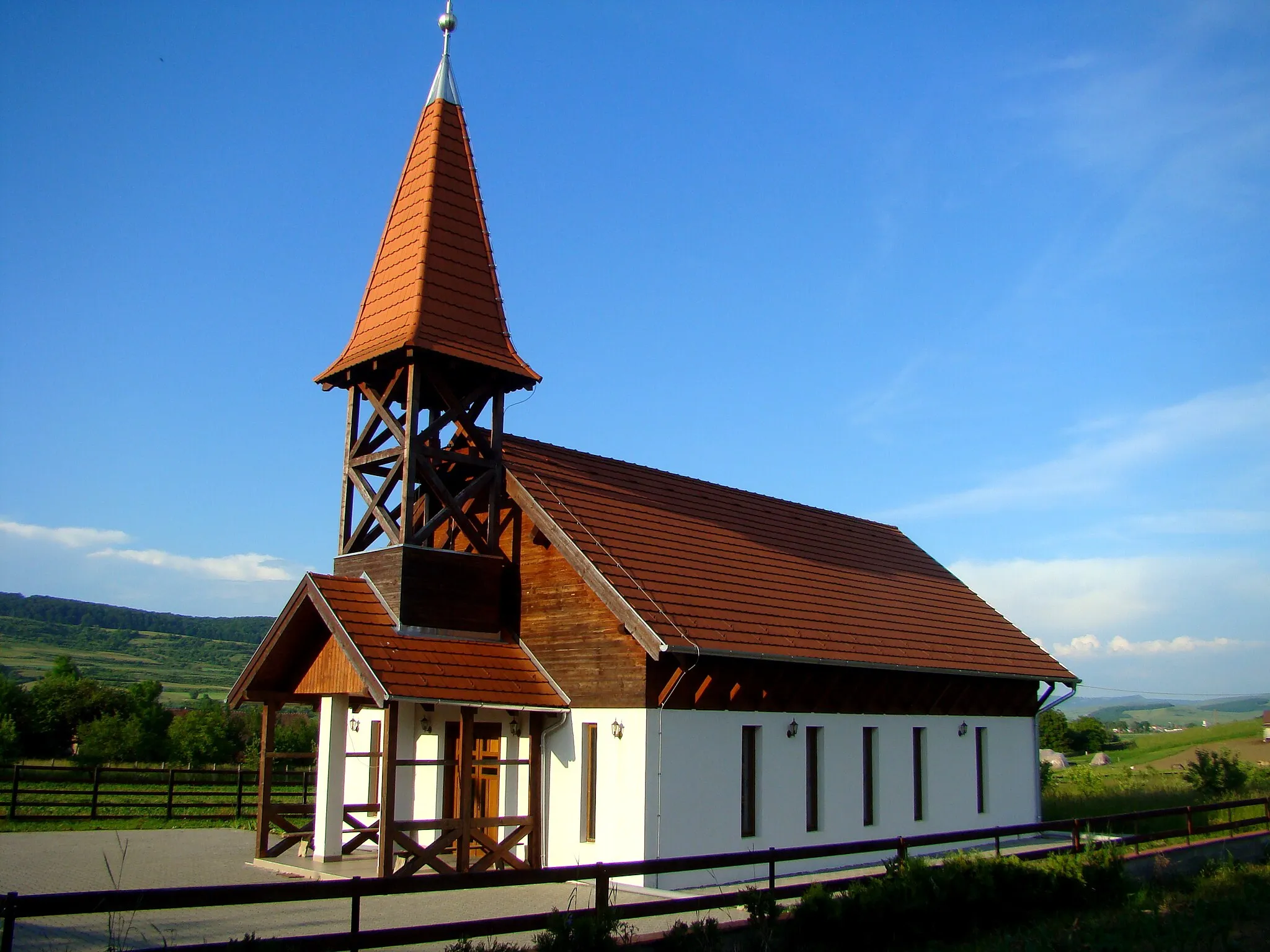 Photo showing: Reformed church in Dejuțiu, Harghita County, Romania