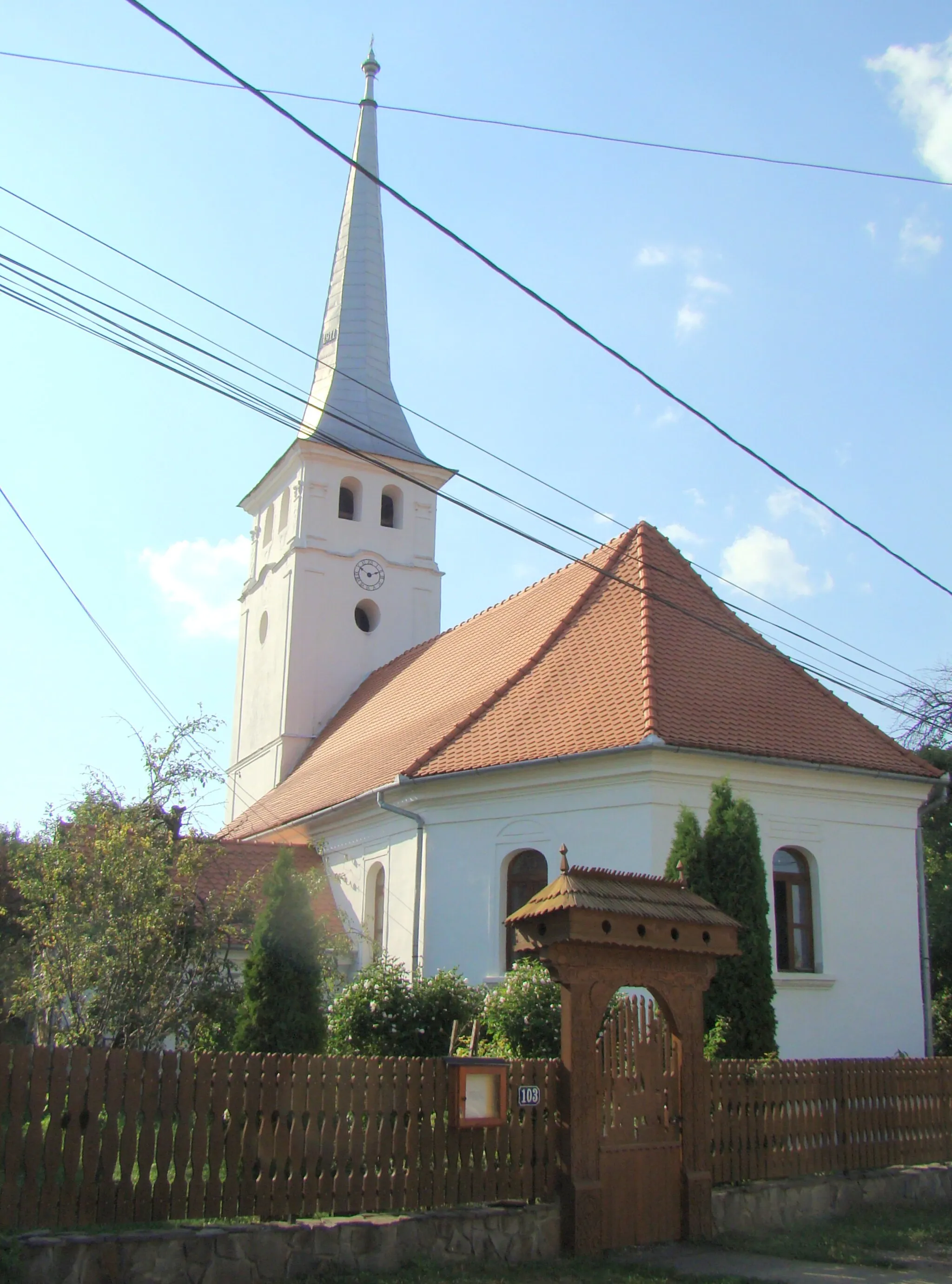 Photo showing: Reformed church in Tăureni, Harghita county, Romania