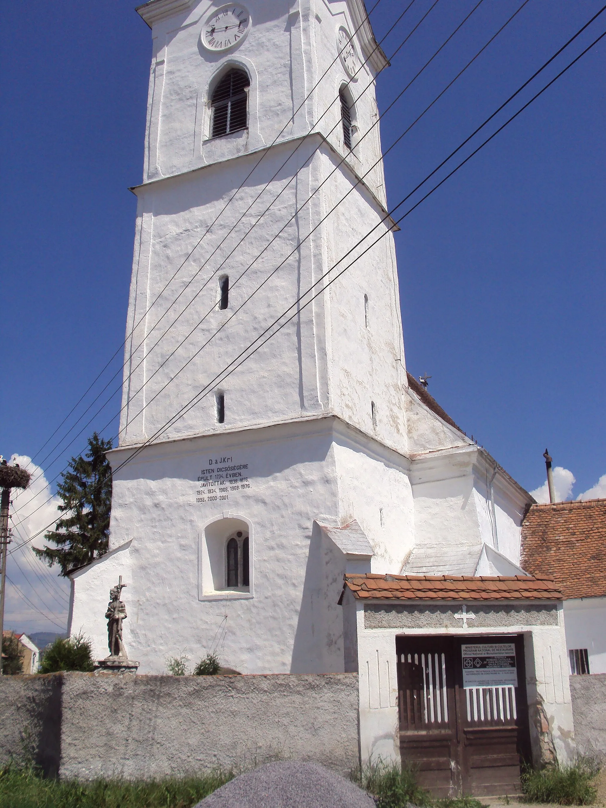 Photo showing: Saint John's Roman Catholic church in Valea Strâmbă, Harghita County, Romania.