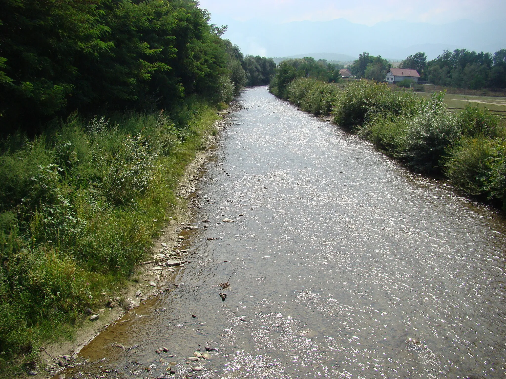 Photo showing: Porumbacu river, Sibiu county, Romania