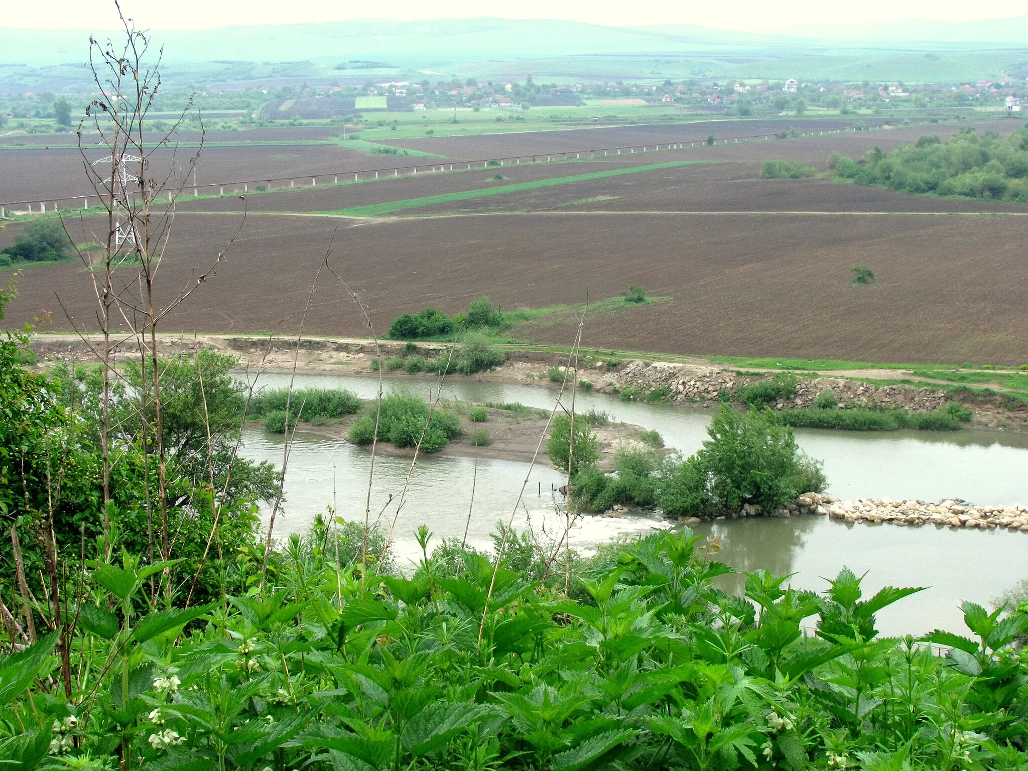 Photo showing: Ocna Mureş - Panorama de la Uioara de Sus