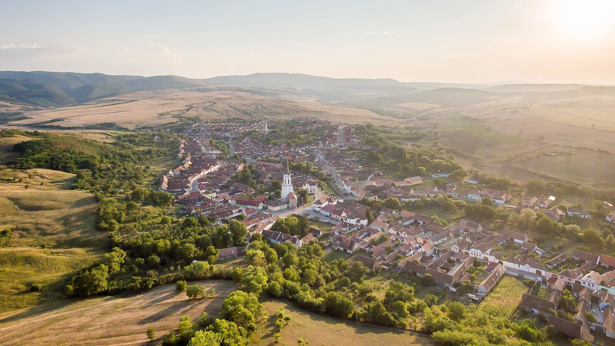 Photo showing: Aerial view Garbova, Romania