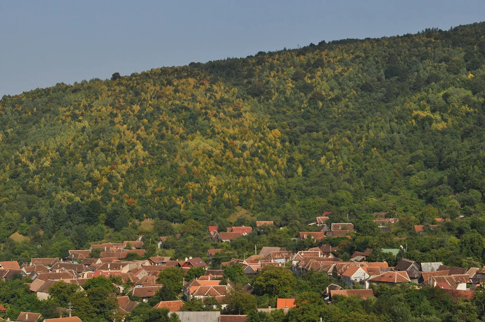 Photo showing: view of Fântânele village