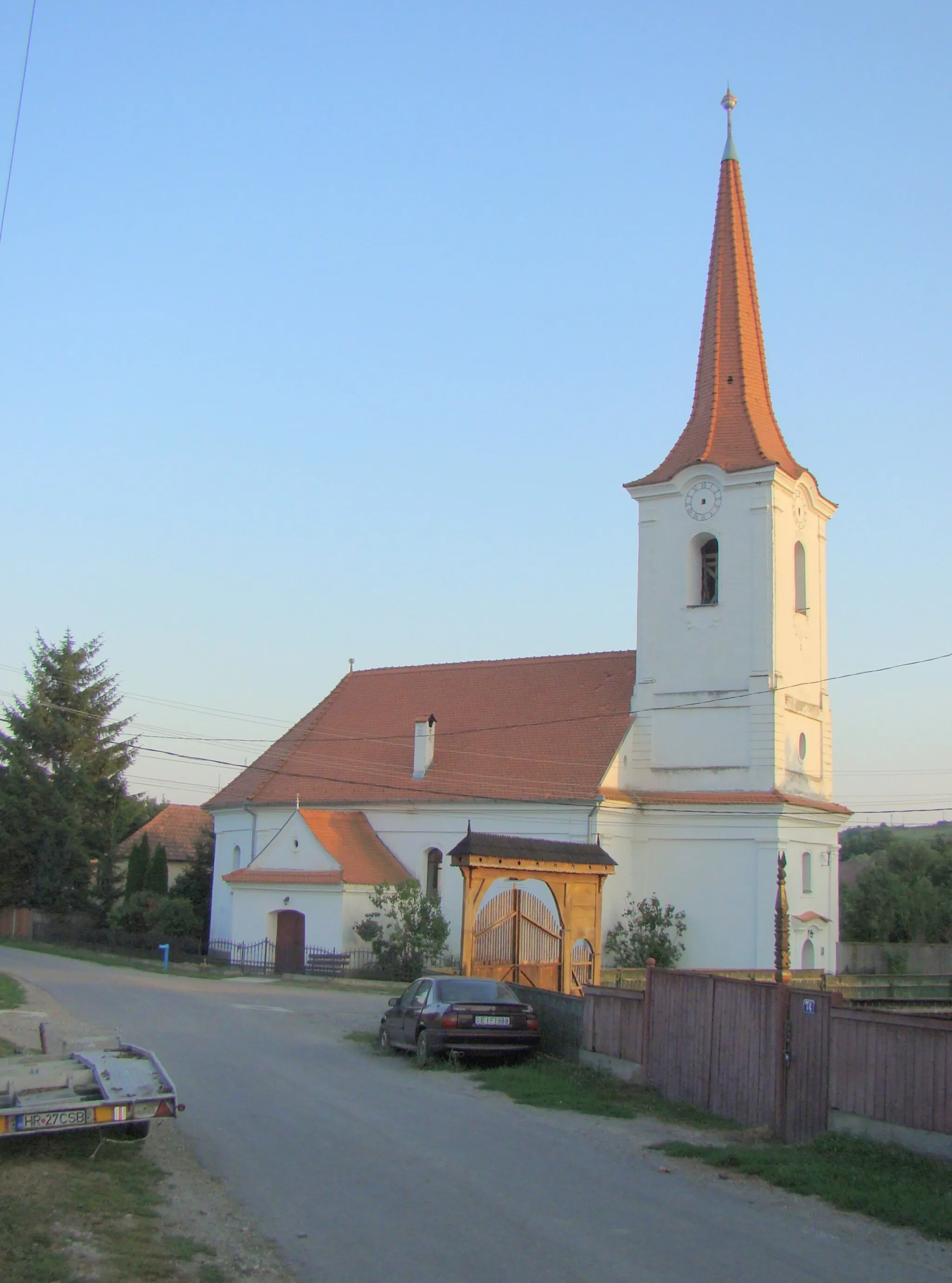 Photo showing: Reformed church in  Hoghia, Harghita county, Romania