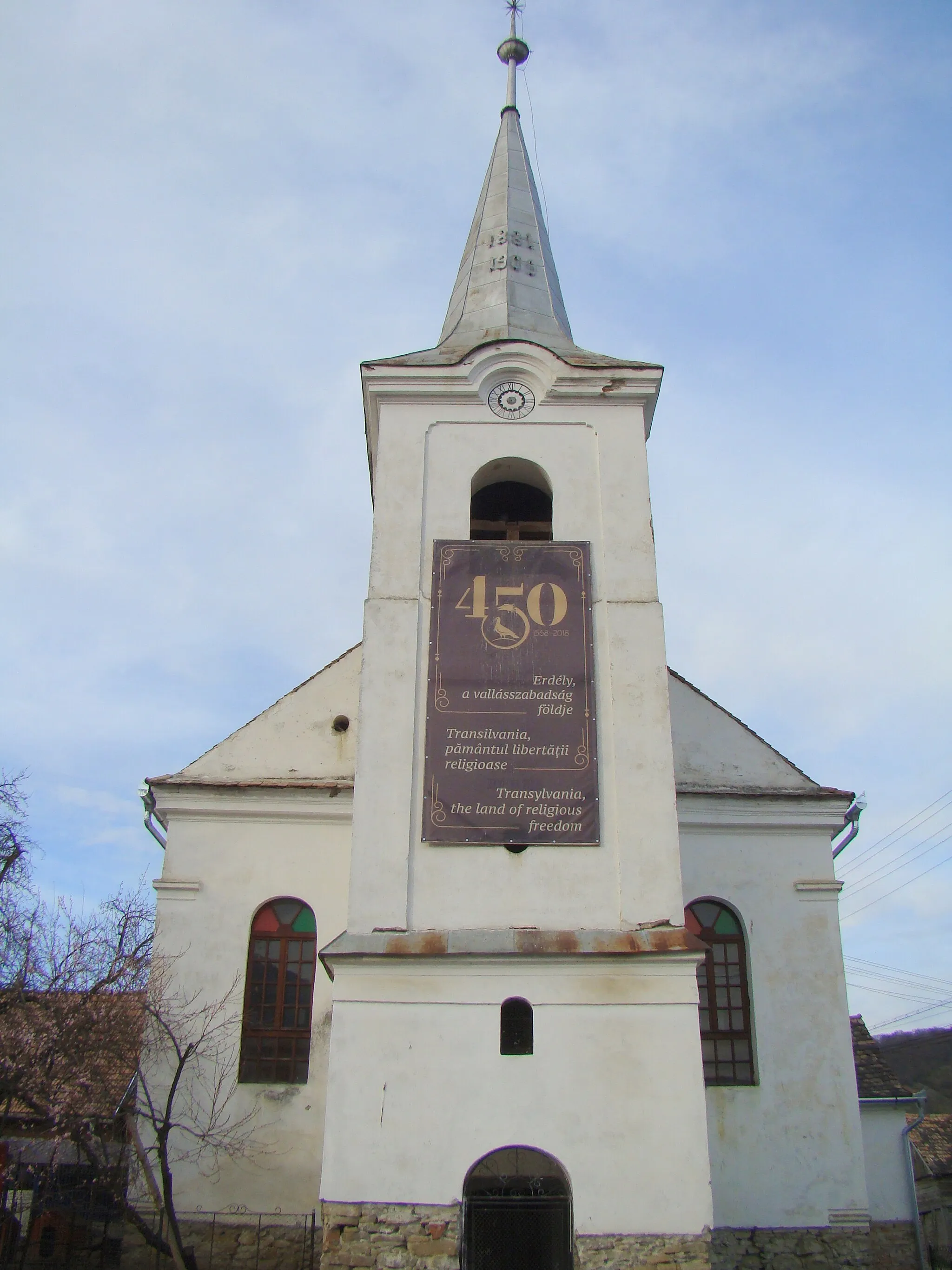 Photo showing: Unitarian church in Goagiu, Harghita County, Romania