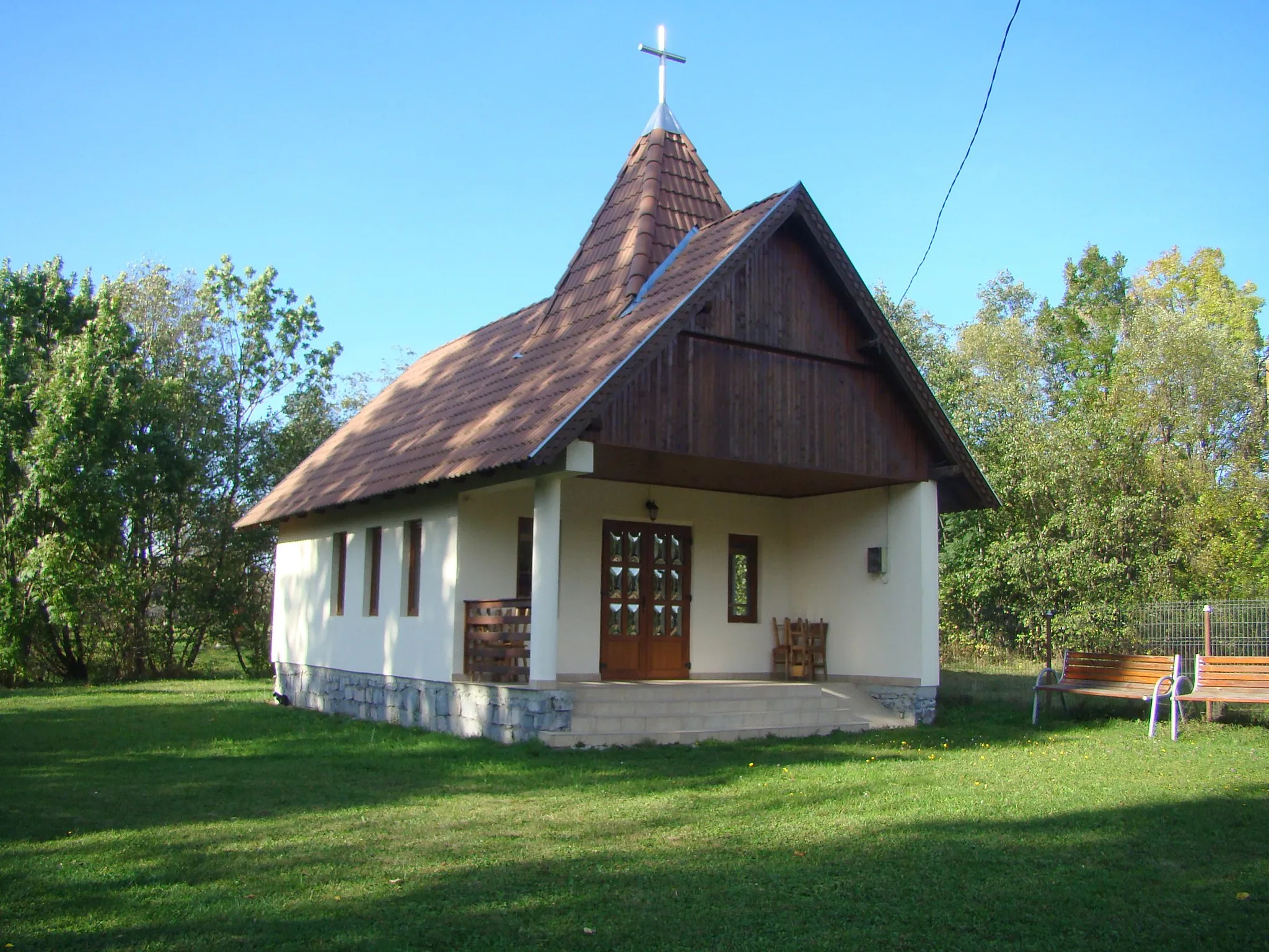 Photo showing: Roman Catholic chapel in Voșlăbeni, Harghita County, Romania