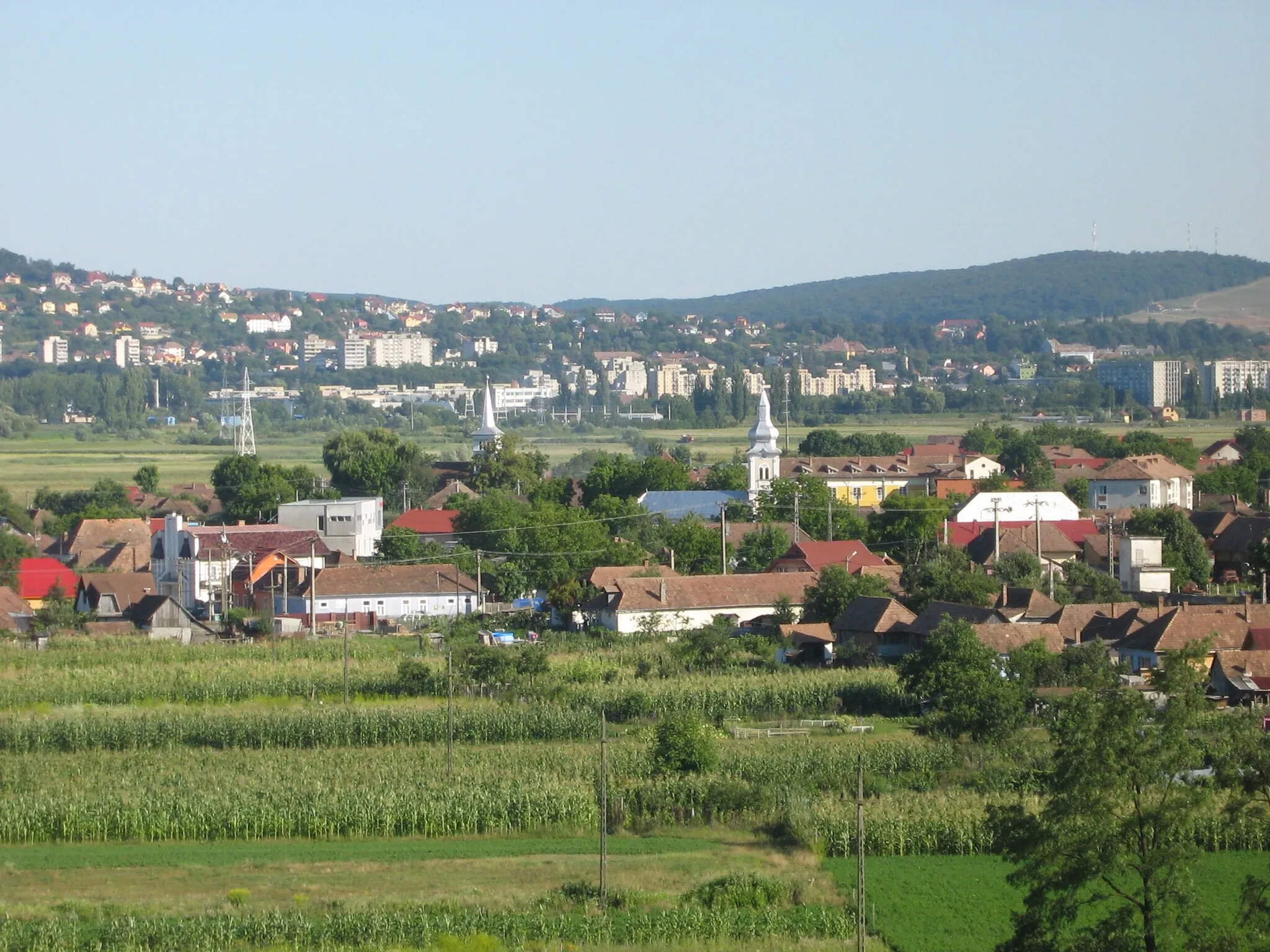 Photo showing: View of Marosszentanna