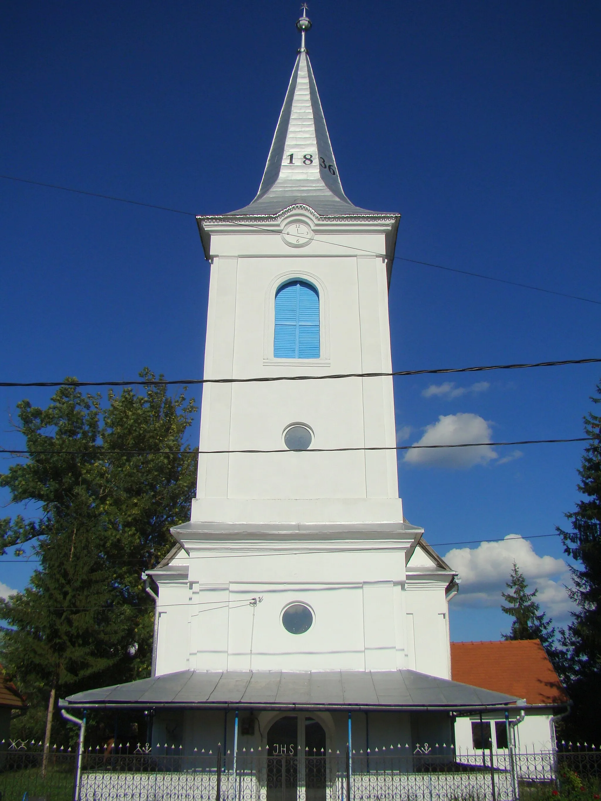 Photo showing: Reformed church in Găiești, Mureș County, Romania