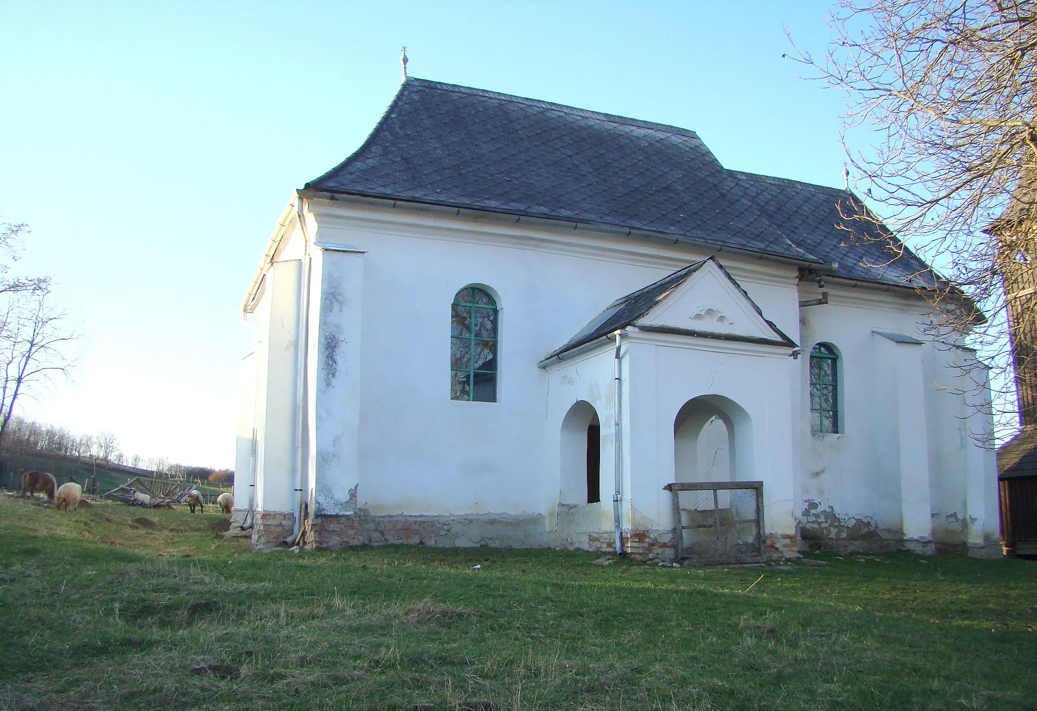 Photo showing: Biserica reformată, sat Ercea; comuna Băla