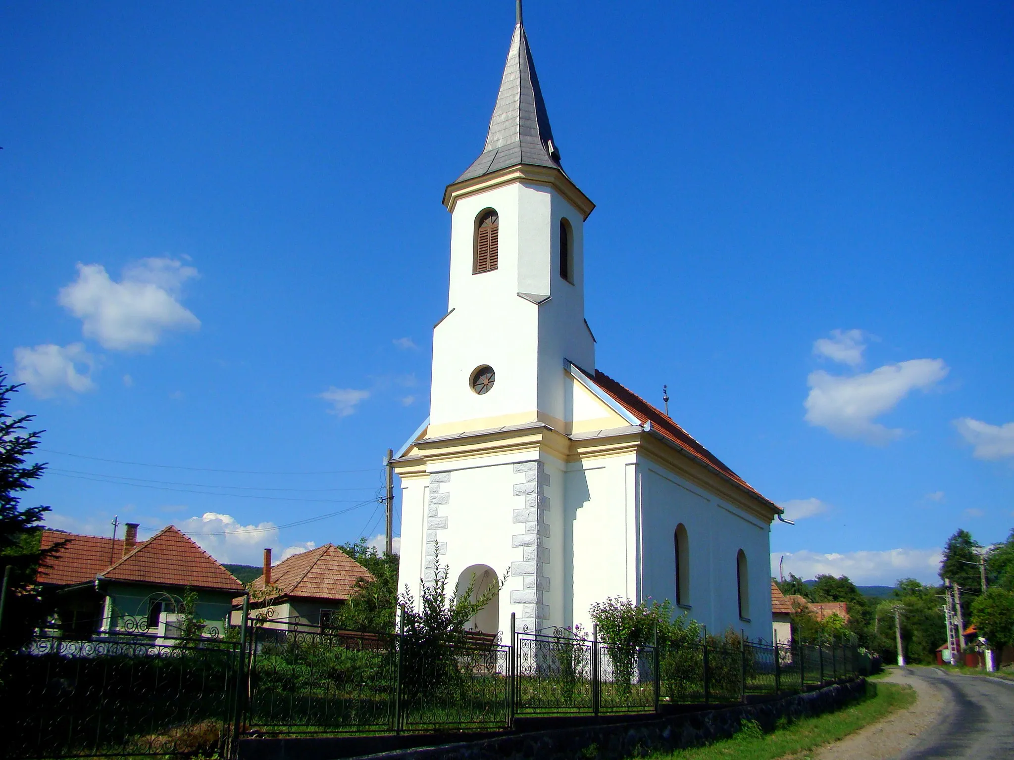 Photo showing: Reformed church in Glăjărie, Mureș County, Romania
