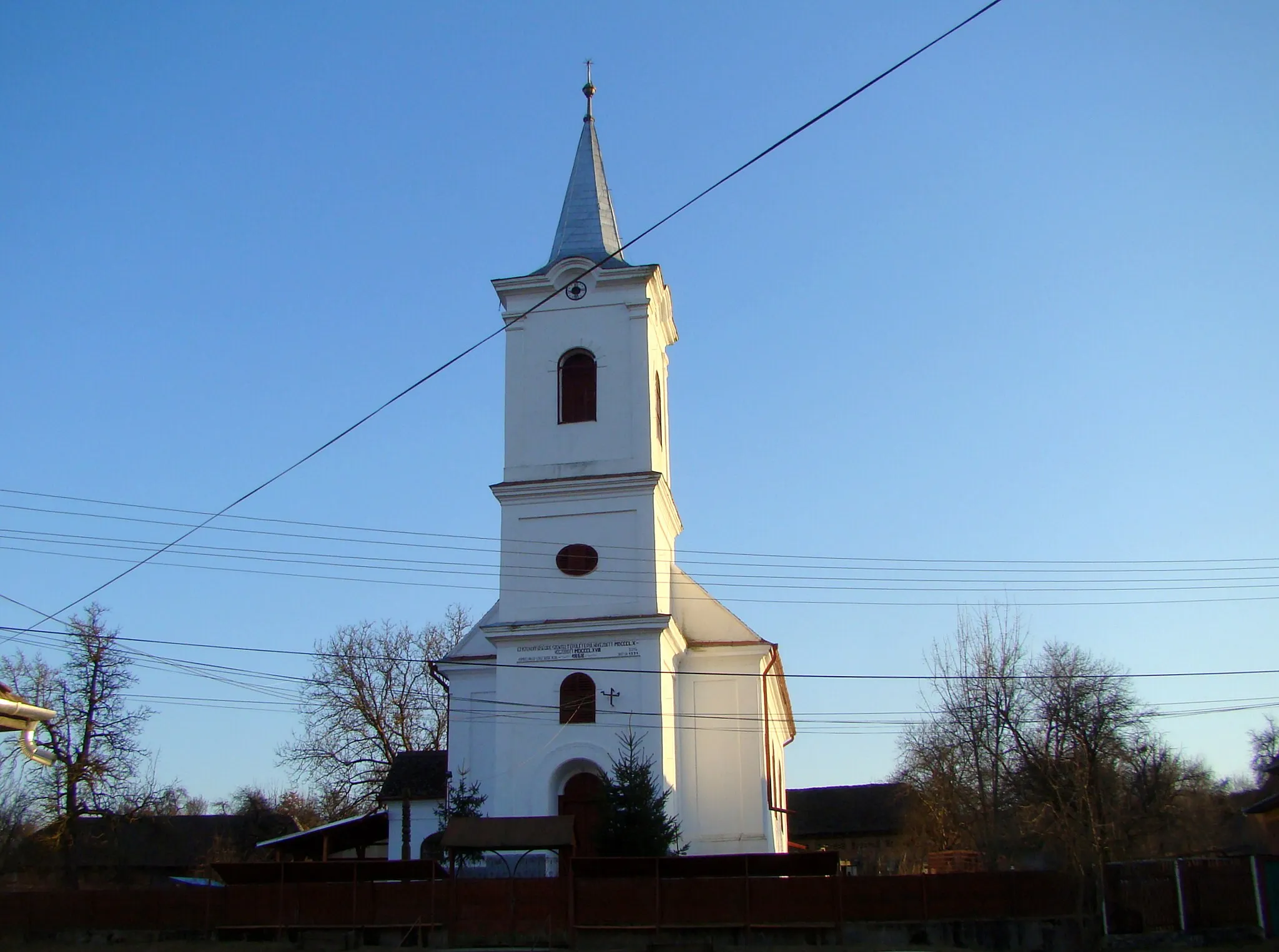 Photo showing: Reformed church in Maia, Mureș County, Romania