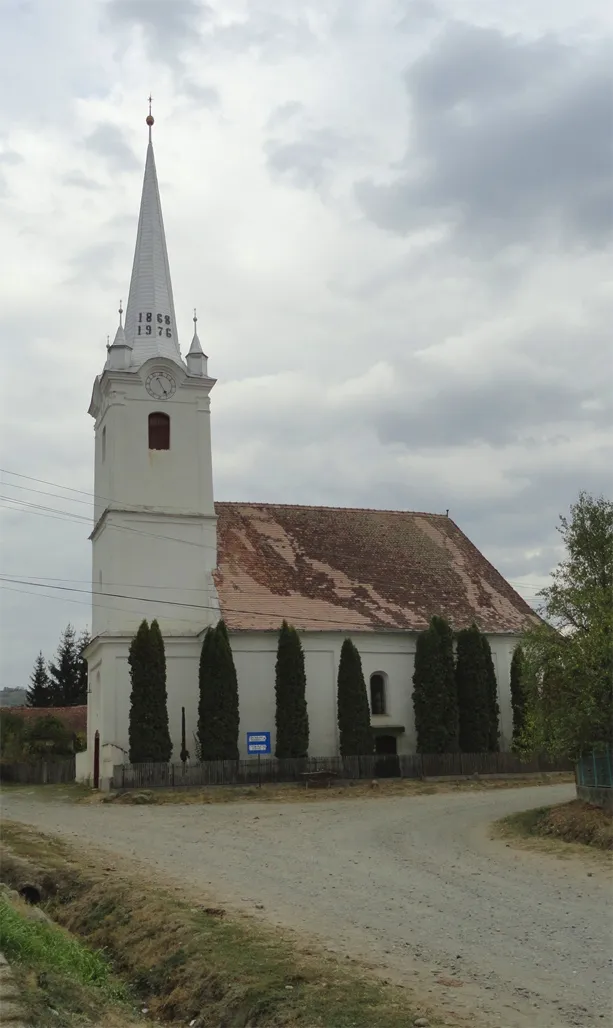 Photo showing: The reformed church of Márkod (rom.: Mărculeni, Mureș county, Romania)
