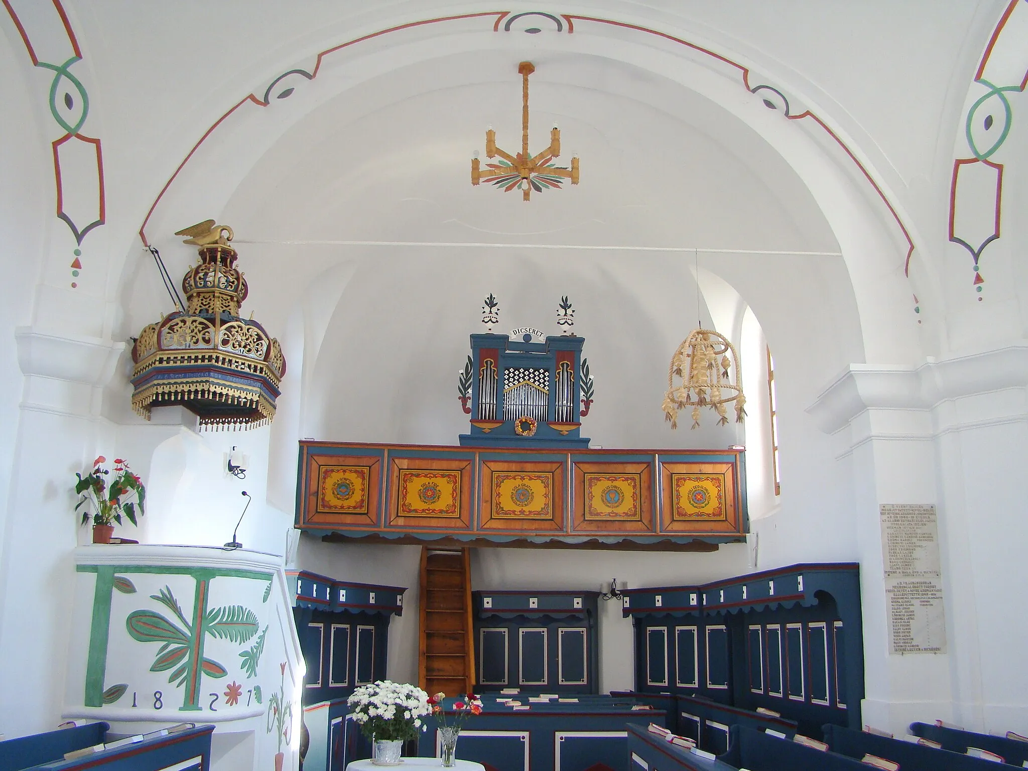 Photo showing: Reformed church in Berghia, Mureș County, Romania