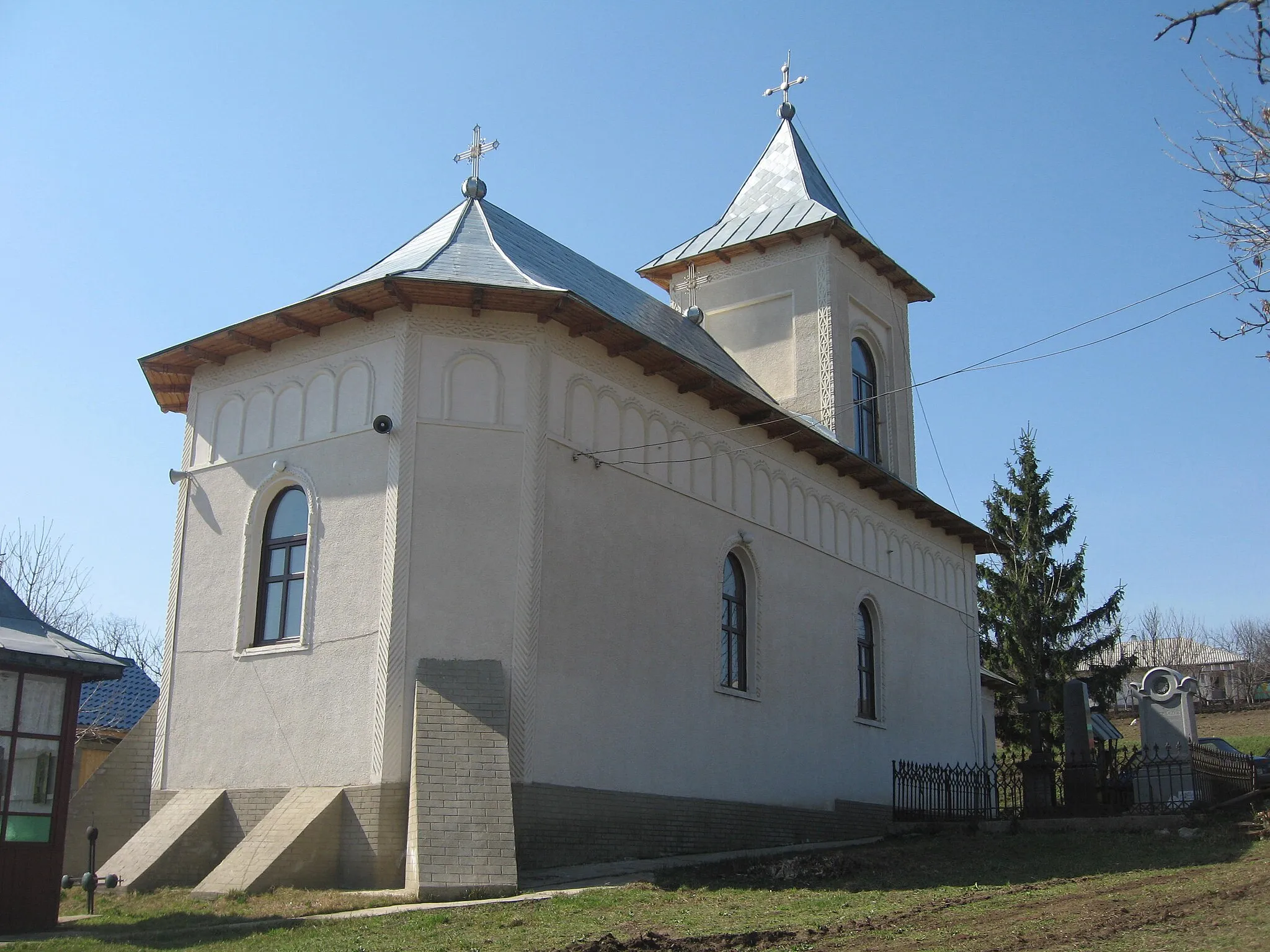 Photo showing: Biserica Pogorarea Sf. Duh din Hoisești, jud. Iași, România